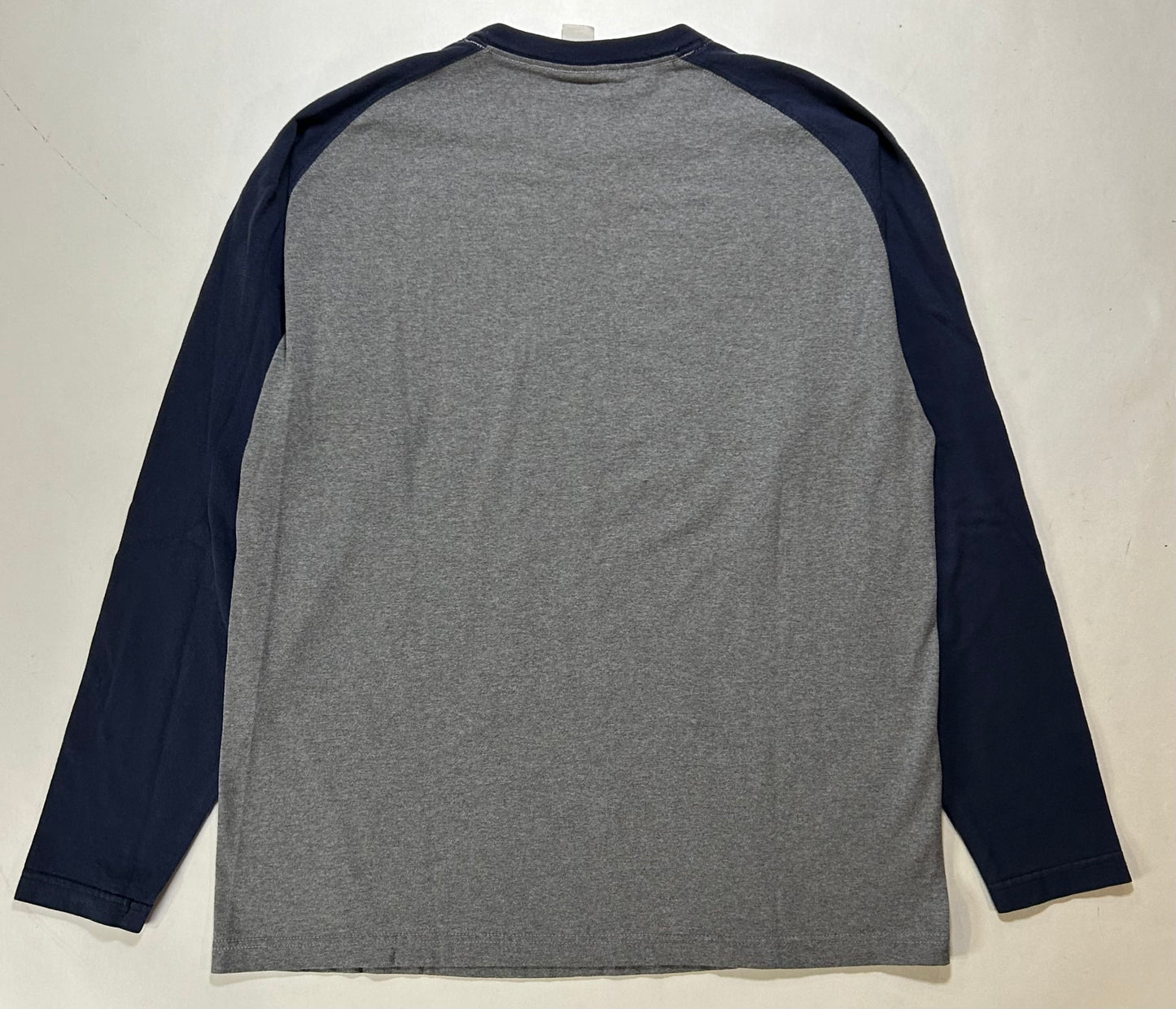 Vintage 00s Jansports Seton Hall Stillman School Of Business College Long Sleeve Tee Large Can Fit XL 23.25x30.25 Inches Gray/Blue