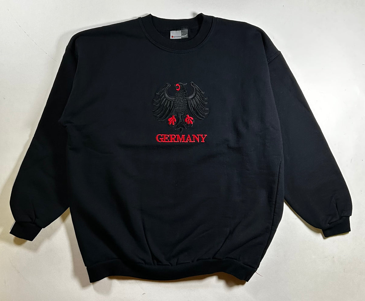 Promodoro Germany Flying Eagle Emblem Crewneck Sweatshirt Large/Medium 23.75x27.75 Inches
