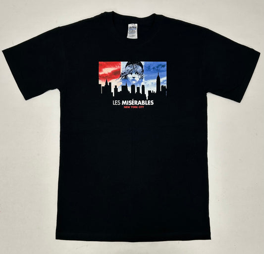 Les Miserables Broadway Musical Shirt Adult Unisex Small New York City Cityscape Small 18.5x28 Inches