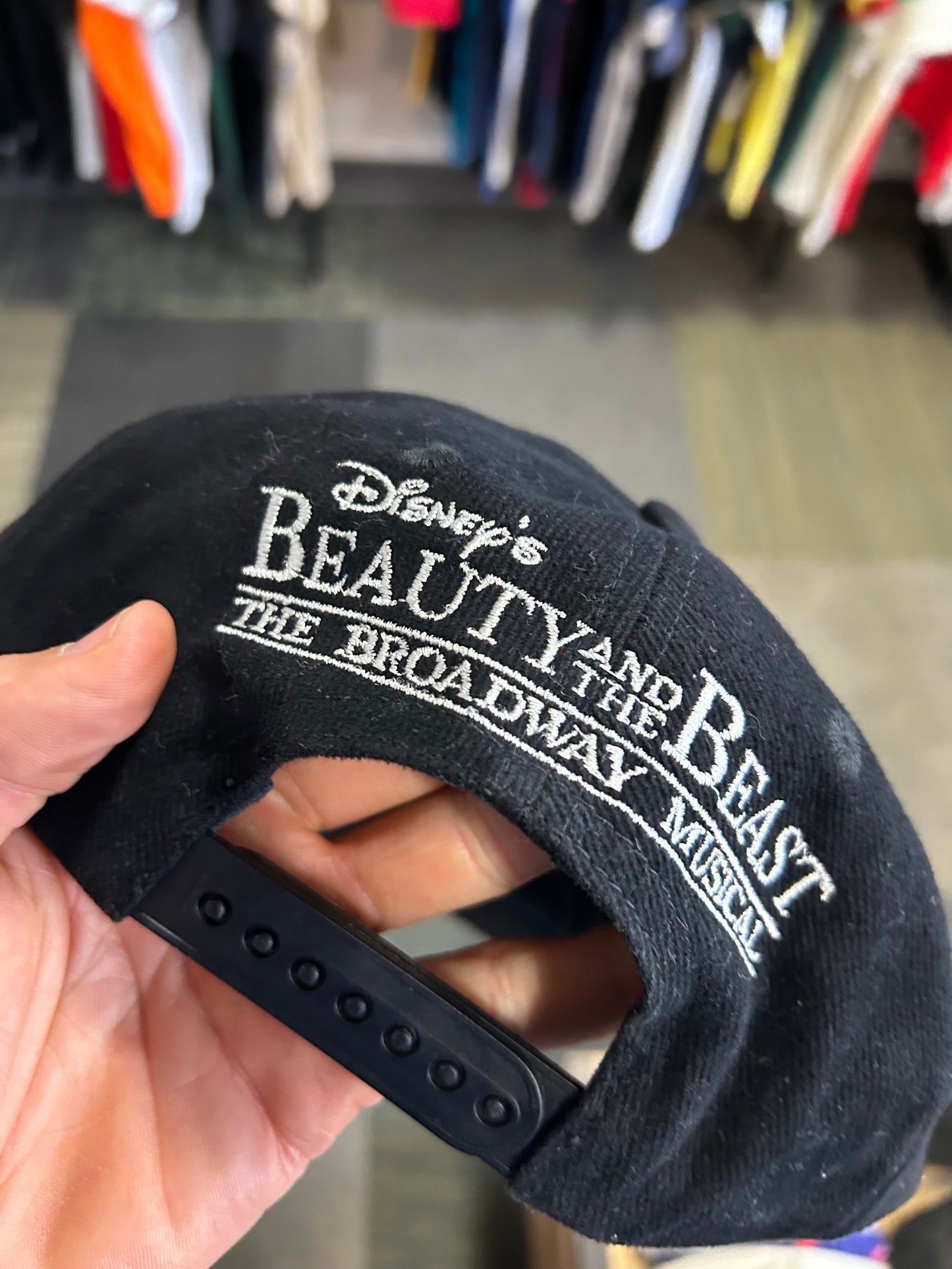 Vintage Disney Beauty And The Beast The Broadway Musical Snapback Hat Cap 90s