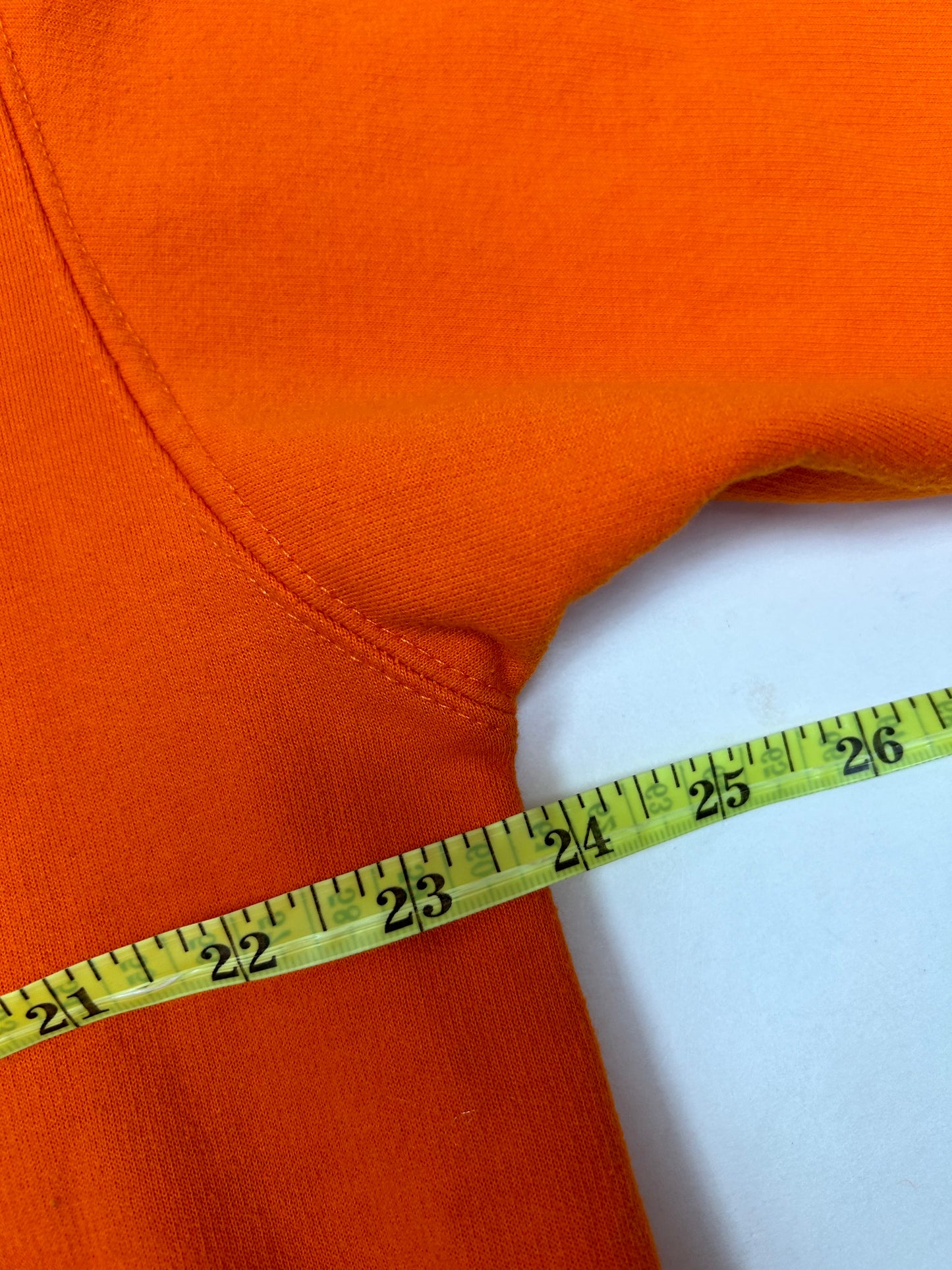 2007 Virginia Tech ACC Football Champions Hooded Sweatshirt Orange Medium 23.75x27 Inches