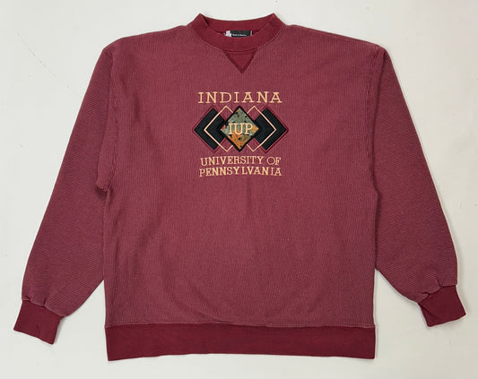 Vintage Image Wear Indiana University Of Pennsylvania IUP College Crewneck Sweatshirt Large/Medium Fit 23.75x29.25 Inches