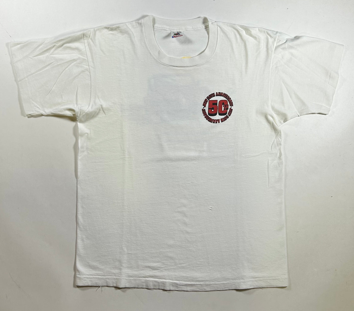 Vintage Jeep 50th Anniversary Jeep Wrangler Tee 1941-1991 Fifty Years Of Fun Large 21.5x27.75 Inches