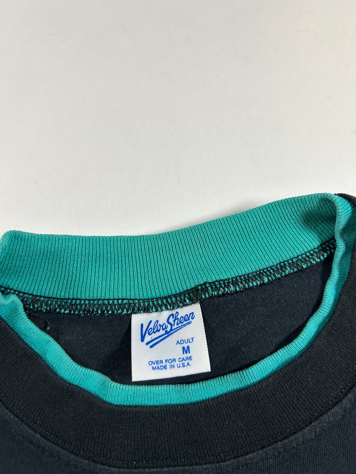 Vintage Velva Sheen Disney Mickey Presents Florida Mickey Mouse Tee Roll Up Sleeves Medium 20x26.25 Inches