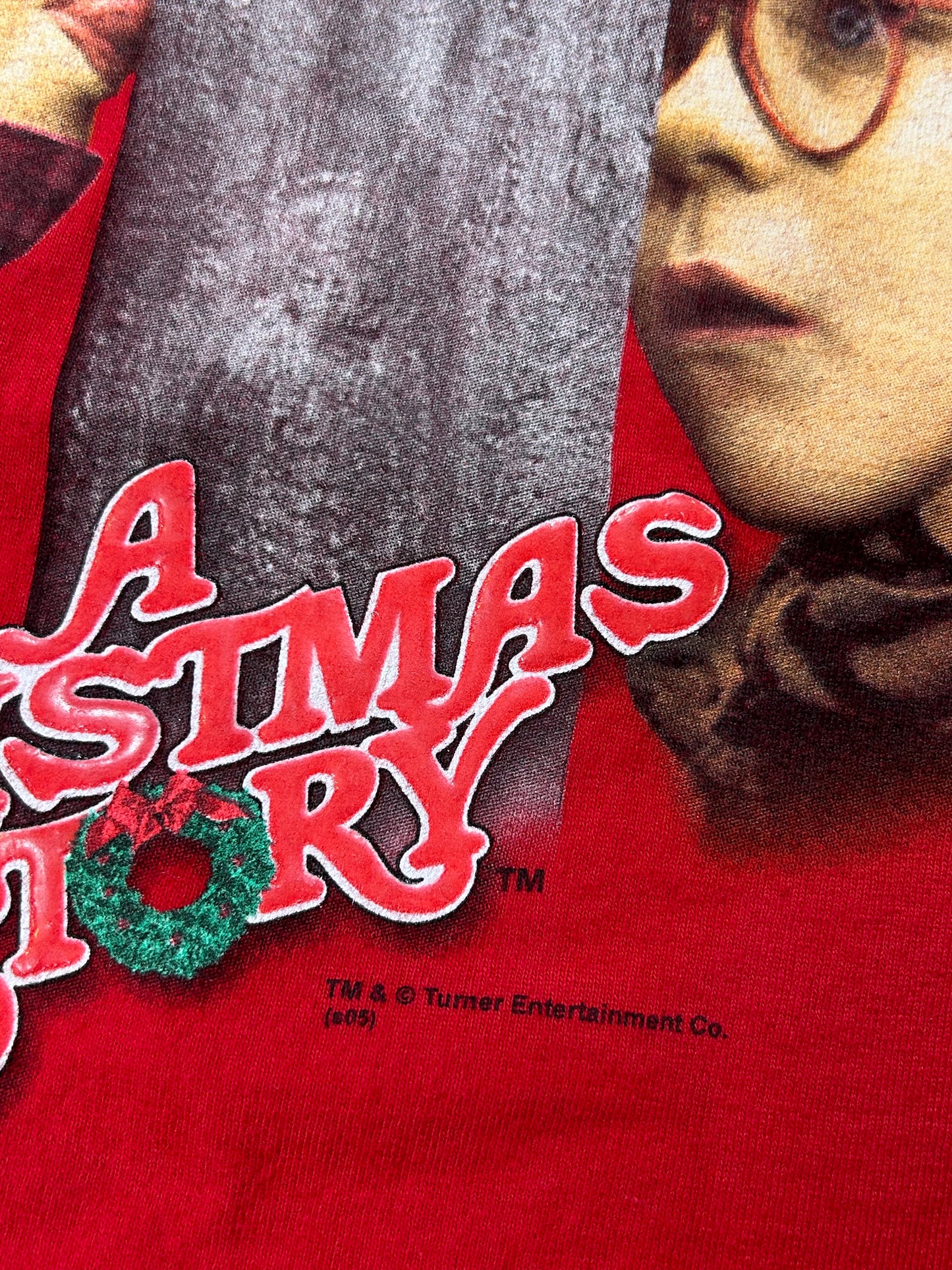 2005 A Christmas Story I Triple Dog-Dare You Movie Promo Tee Medium