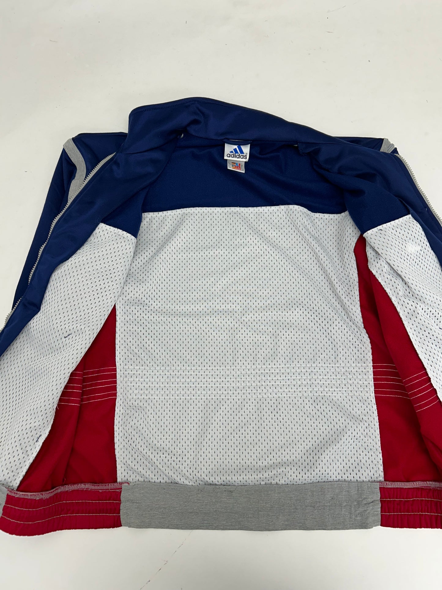 Vintage Adidas Track Jacket Zip Off Sleeves Medium 25x27.75 Inches Three Stripes