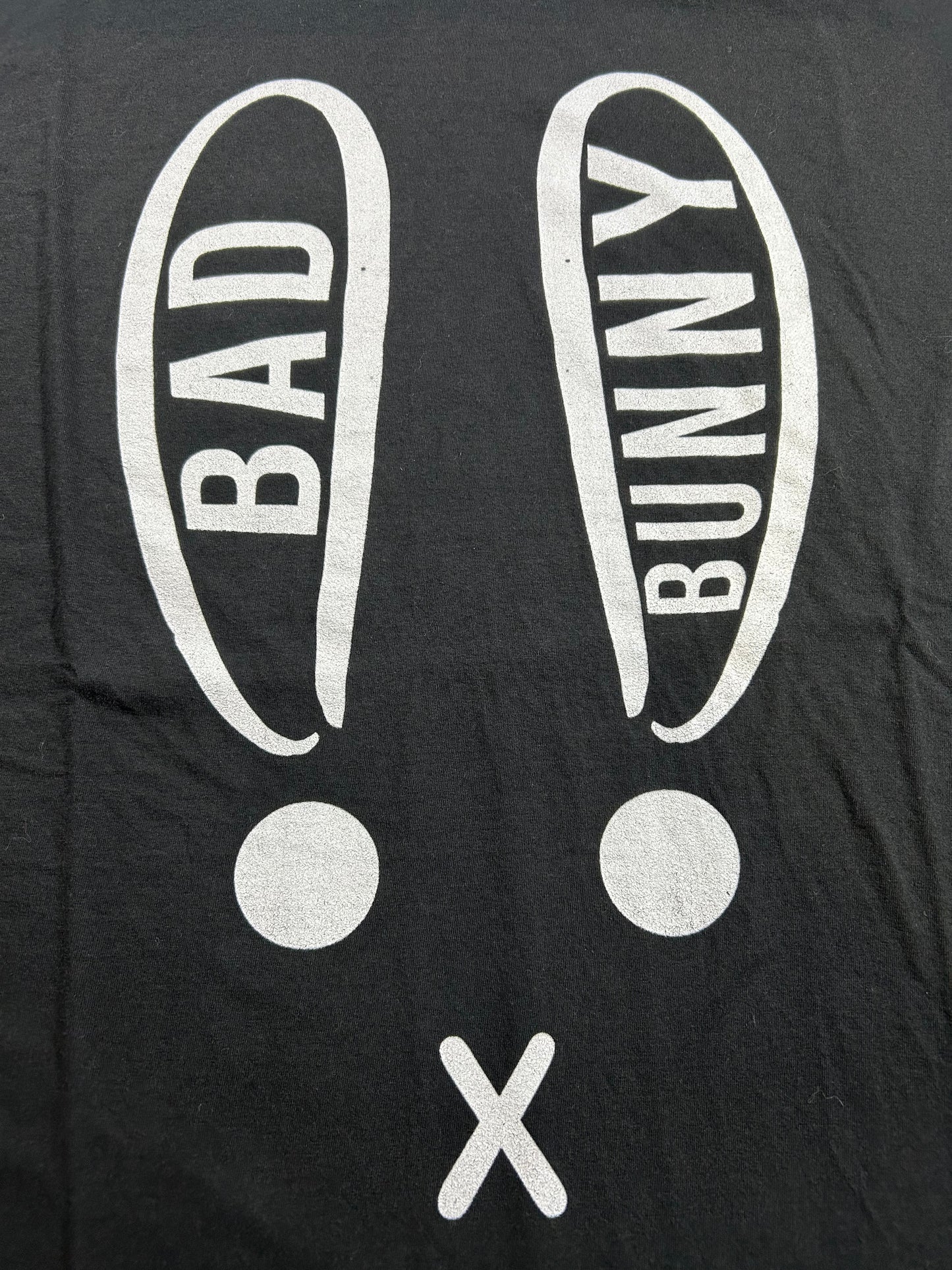 Bad Bunny Music Latino Pop Tee Black XL 23.75x29.5 Inches