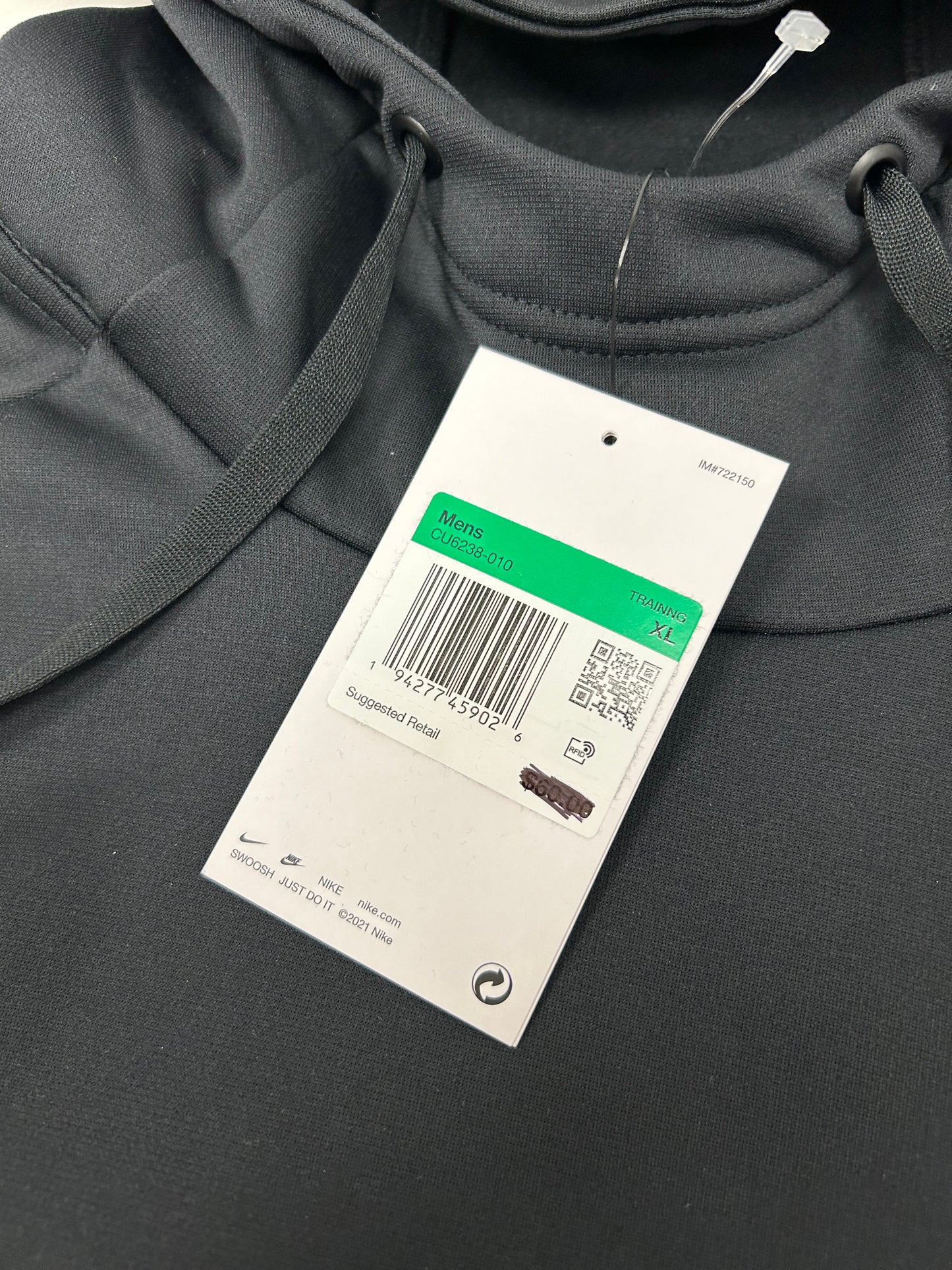 Nike Therma-FIT Hooded Pullover Black CU6238-010 XL 26.25x32 Inches Brand New 2024