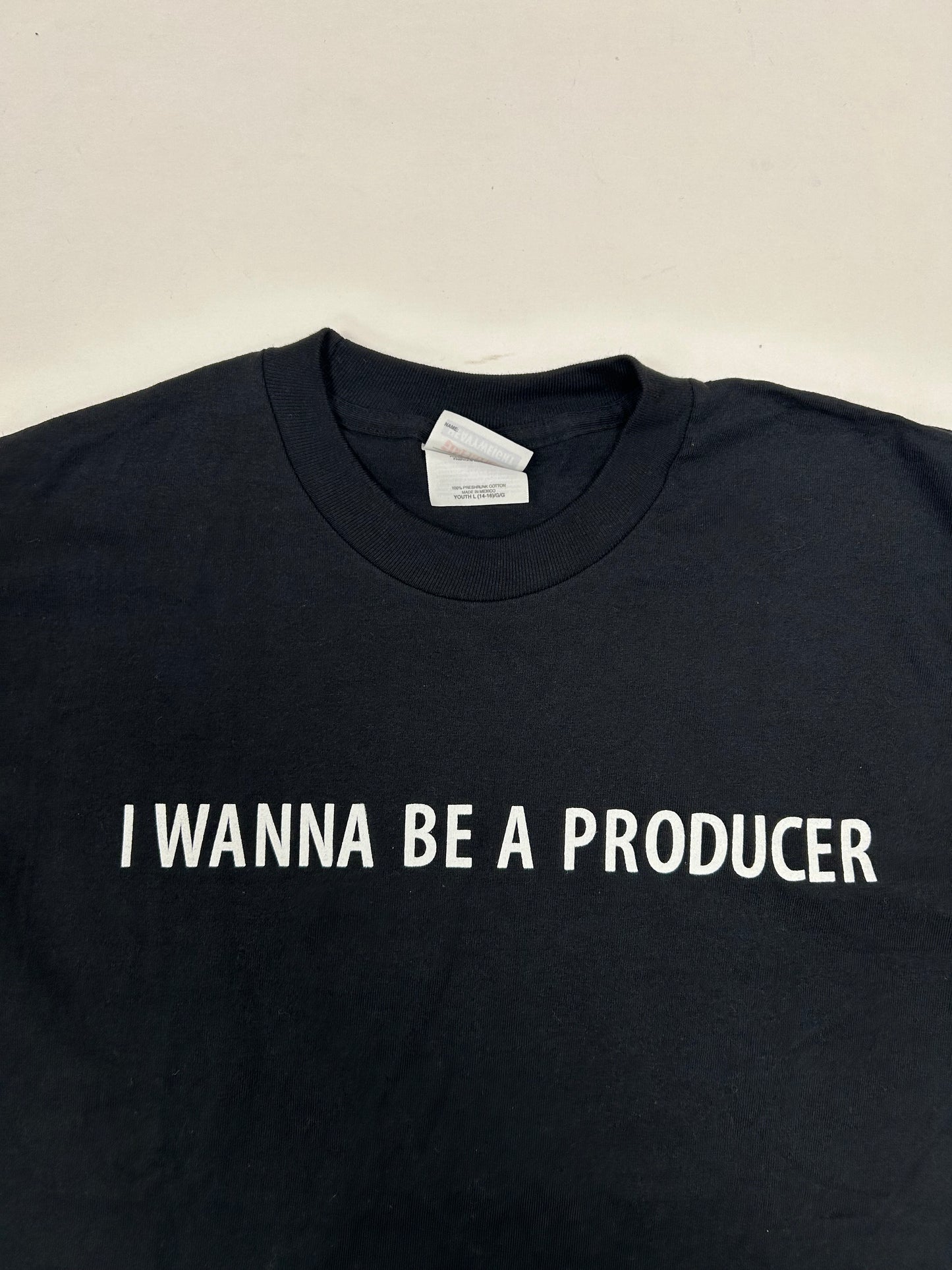 Vintage 00s The Producers The New Mel Brooks Musical I Wanna Be A Producer Youth Large Fits Adult Small/XS 18.5x25.75 Inches