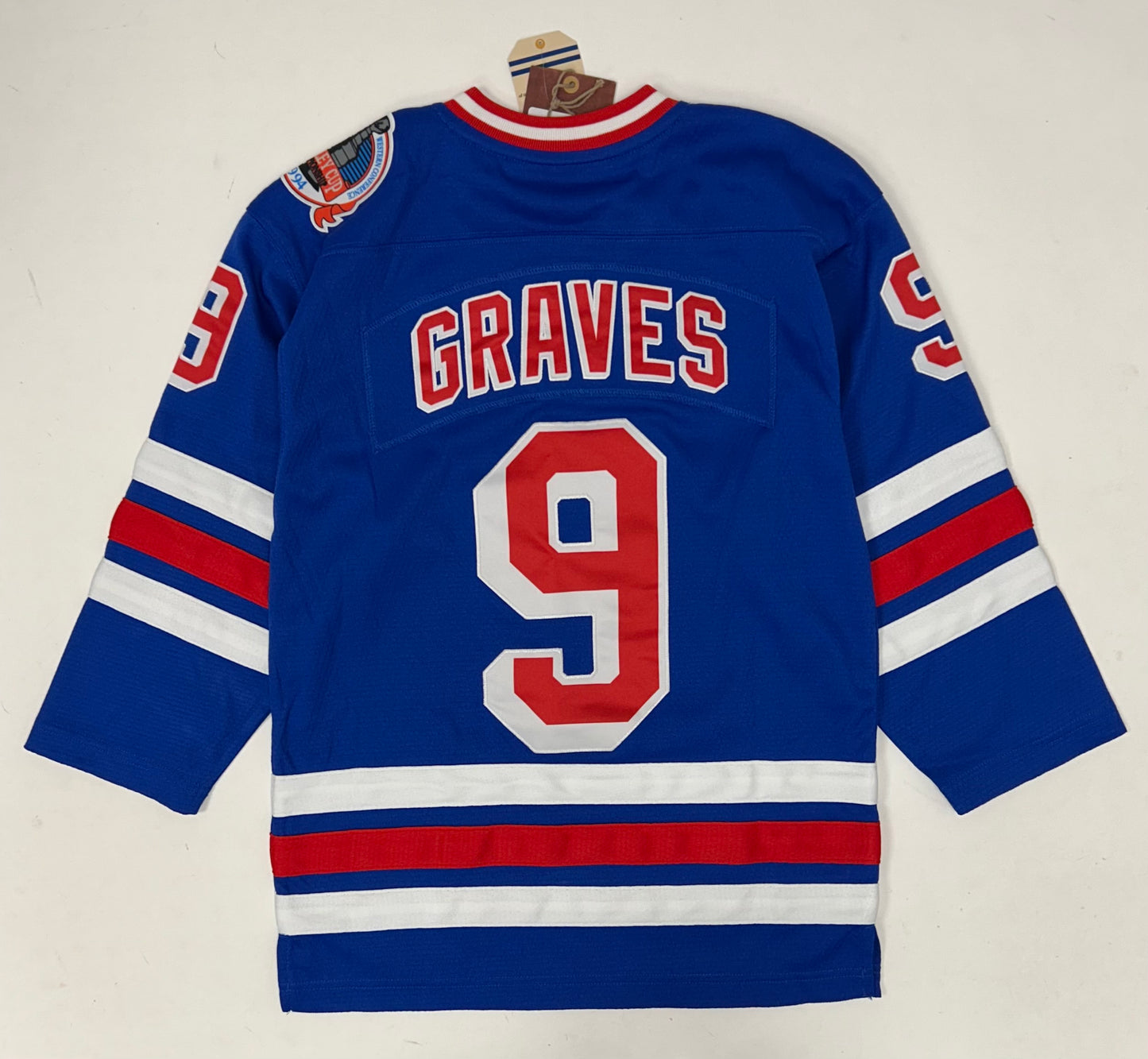 Mitchell & Ness Adam Graves New York Rangers 1993-94 Stanley Cup Jersey New S/M About 18.25x26 Inches
