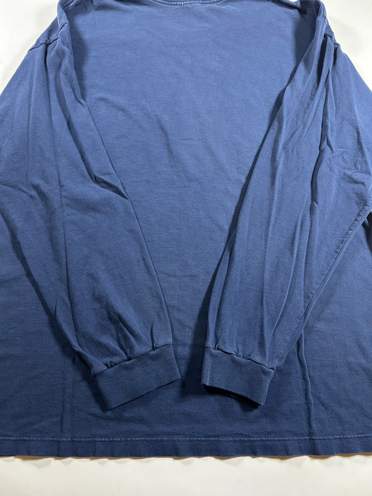 Vintage 90s Nike Center Swoosh Long Sleeve Tee XL 24x30 Inches Navy