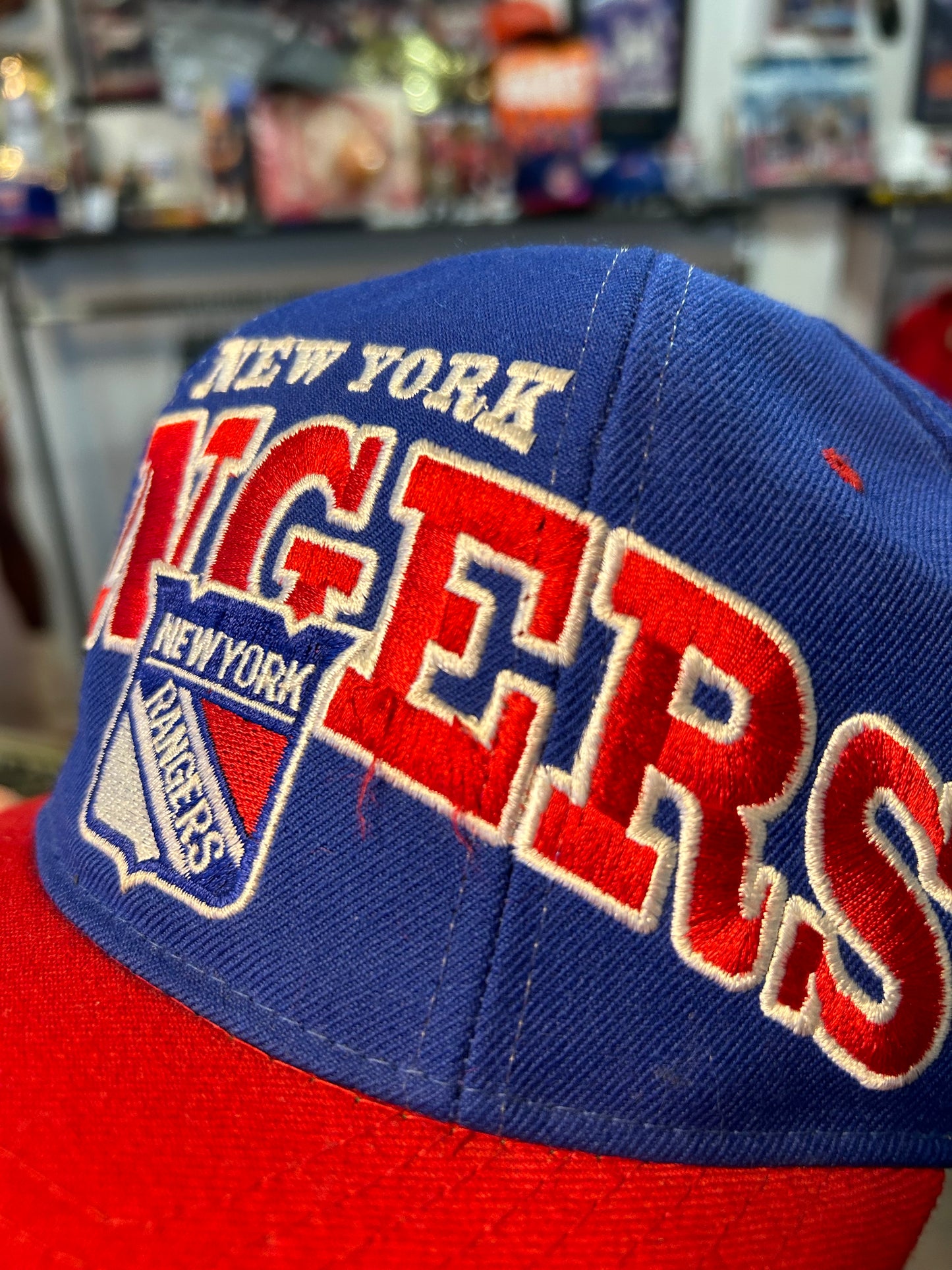 Vintage 90s Starter New York Rangers NHL SnapBack Hat