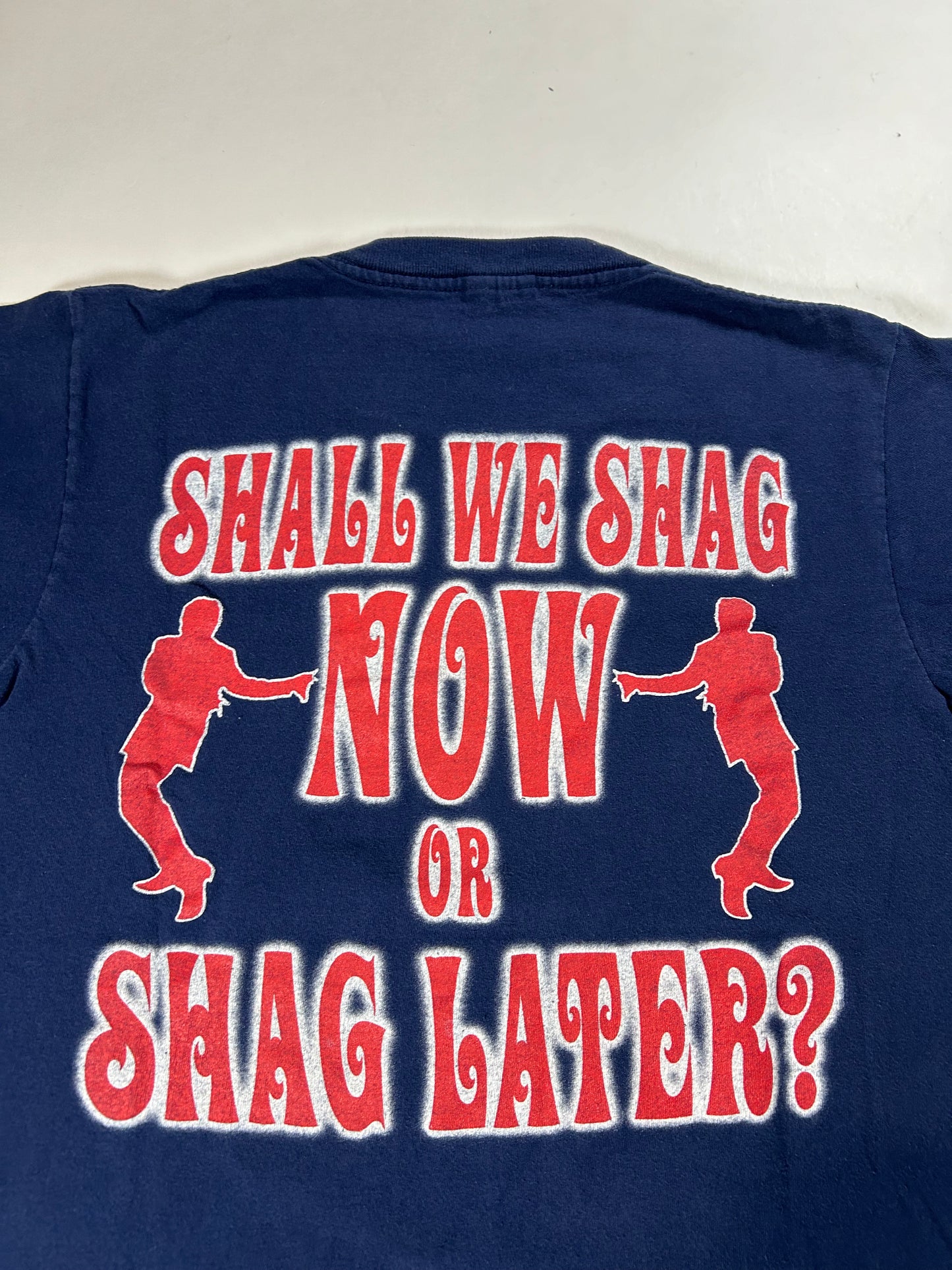 Vintage 1998 Austin Powers Shagadelic Shall We Shag Now Or Shag Later Medium 20x.27.25 Inches Tee