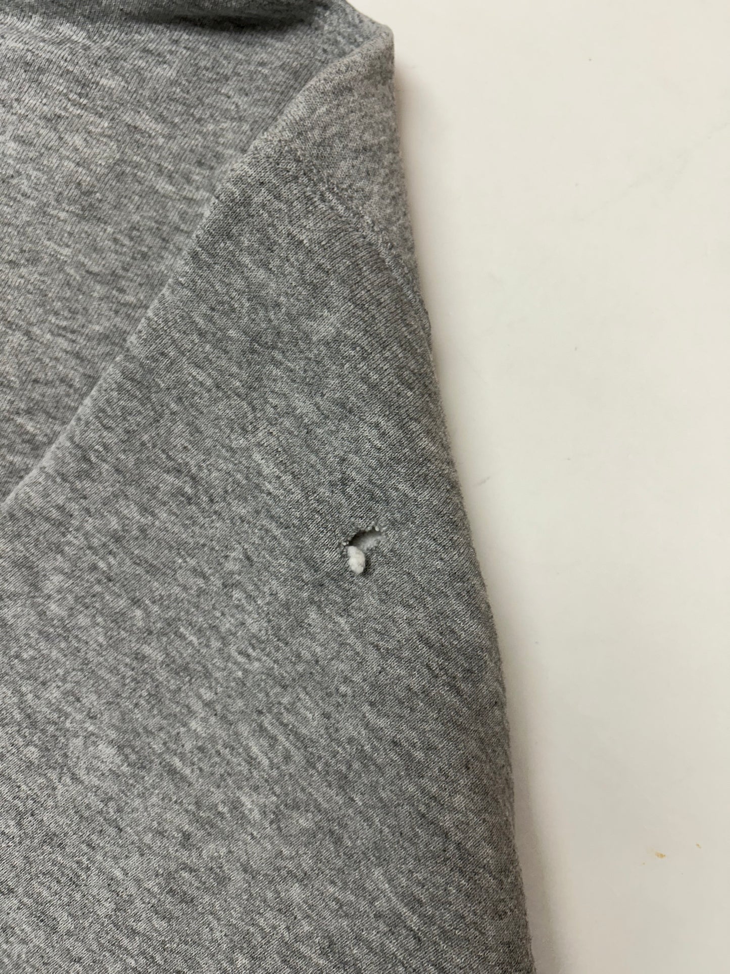 Vintage 90s Nike Center Swoosh Embroidered Logo Hooded Sweatshirt Worn In XL 27.25x28.25 Inches As Is