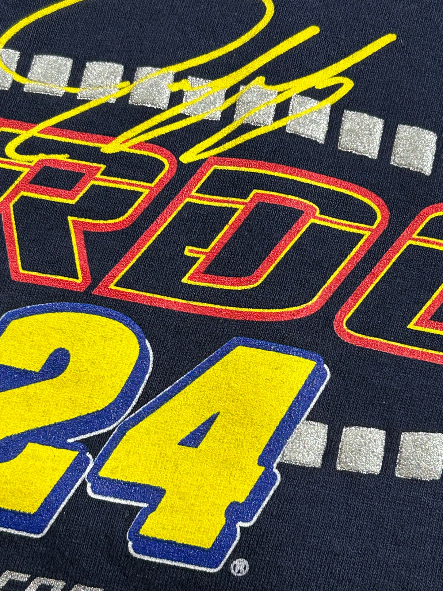 Vintage 2000 Jeff Gordon #24 NASCAR Chase Authentics Tank Top Shirt Medium 19.5x28.25 Inches As Is Navy USA