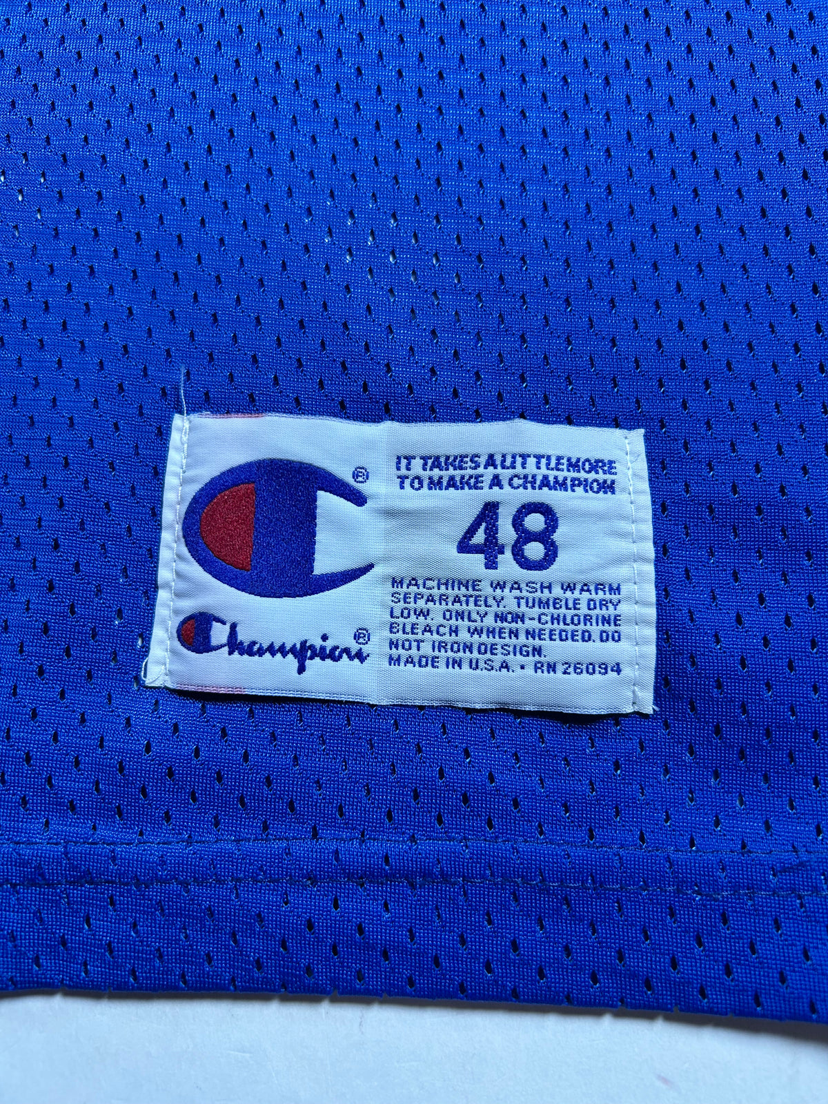 Vintage 90s Champion Indianapolis Colts Marshall Faulk #28 NFL Jersey 48 XL 23.75x33.25 Inches USA