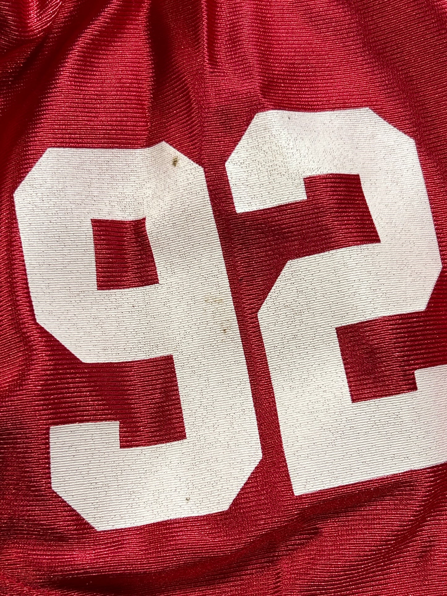 Vintage 00s Reebok NFL Equipment New York Giants Michael Strahan #92 Red Jersey Medium 22.5x30.5/33 Inchee