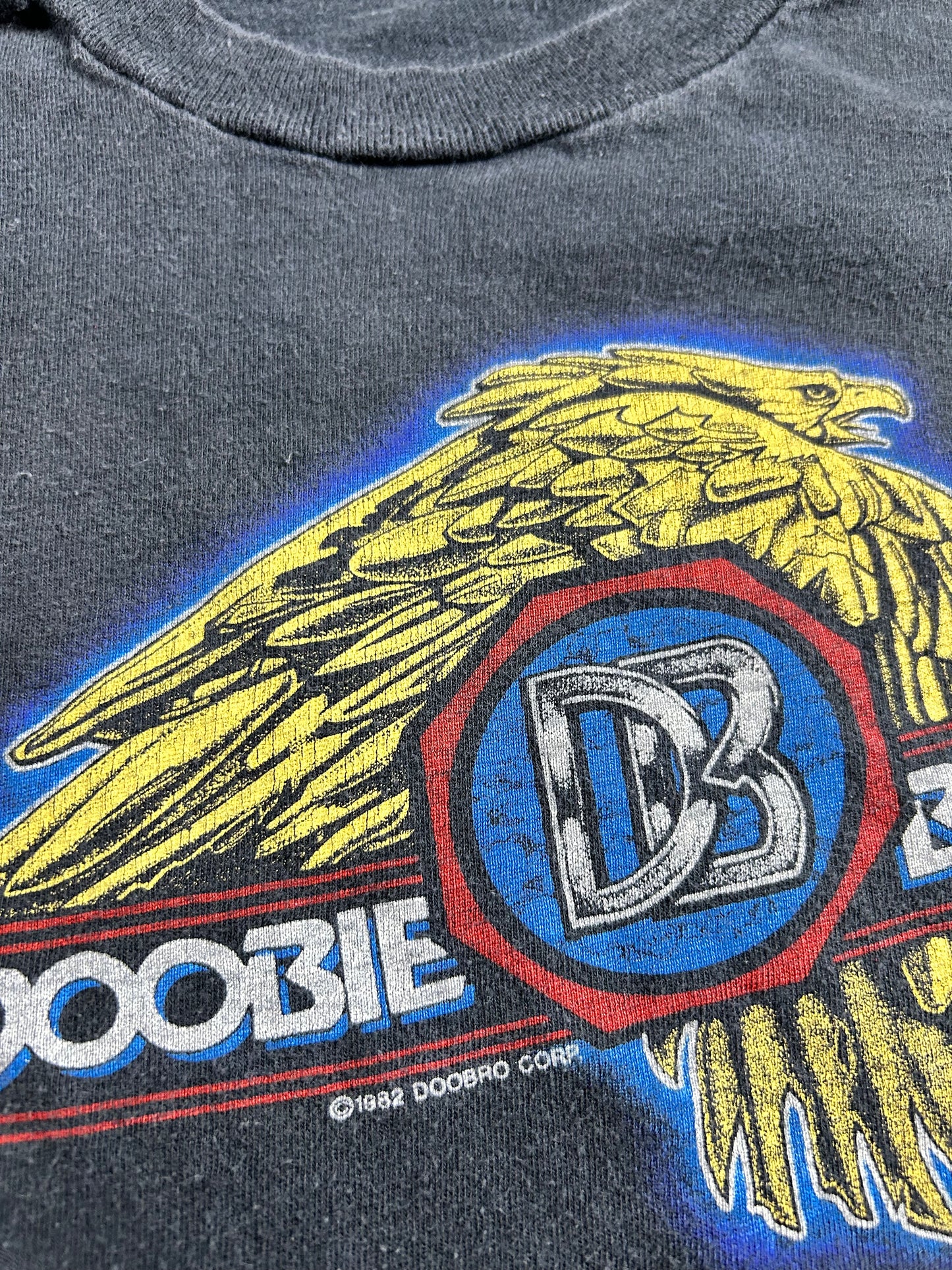 Vintage The Doobie Brothers Farewell Tour 1982 T Shirt Single Stitch 17.5x26.5 Inches Small/XS Fit