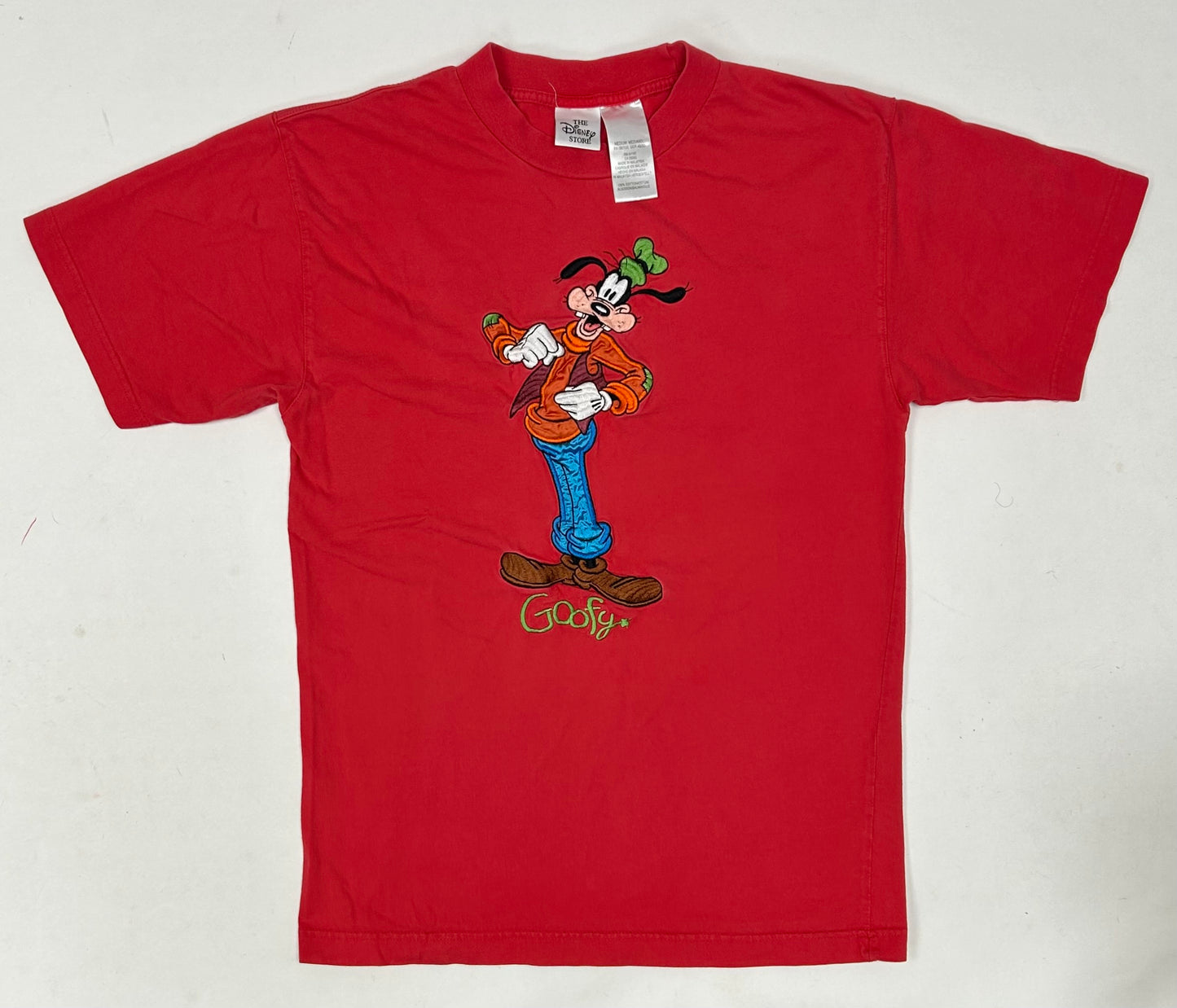 Vintage The Disney Store Goofy T Shirt Embroidered Patch Unisex 19x27 Medium