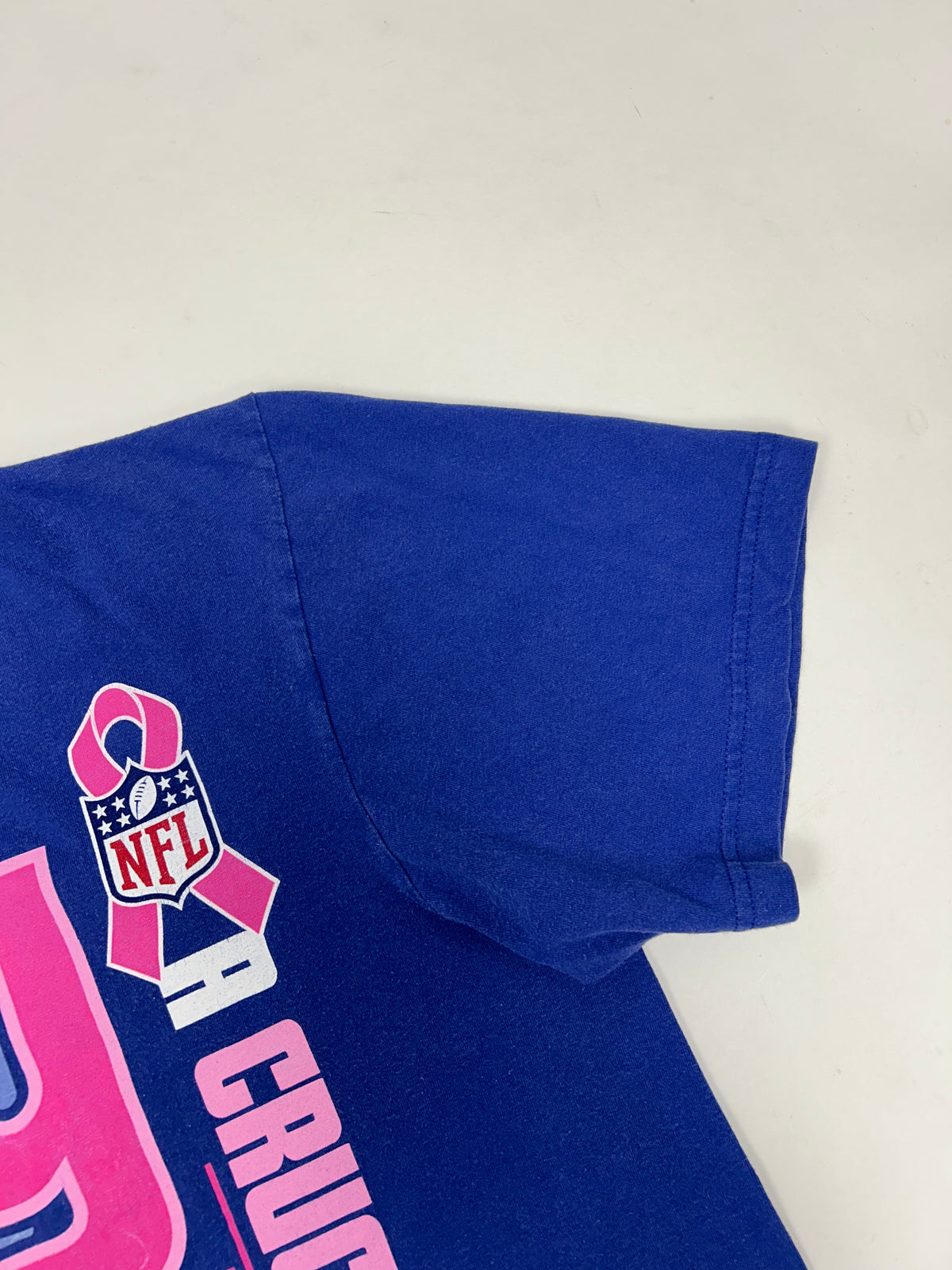 New York Giants NFL Crucial Catch Breast Cancer Reebok T-Shirt XL 23x30 Inches