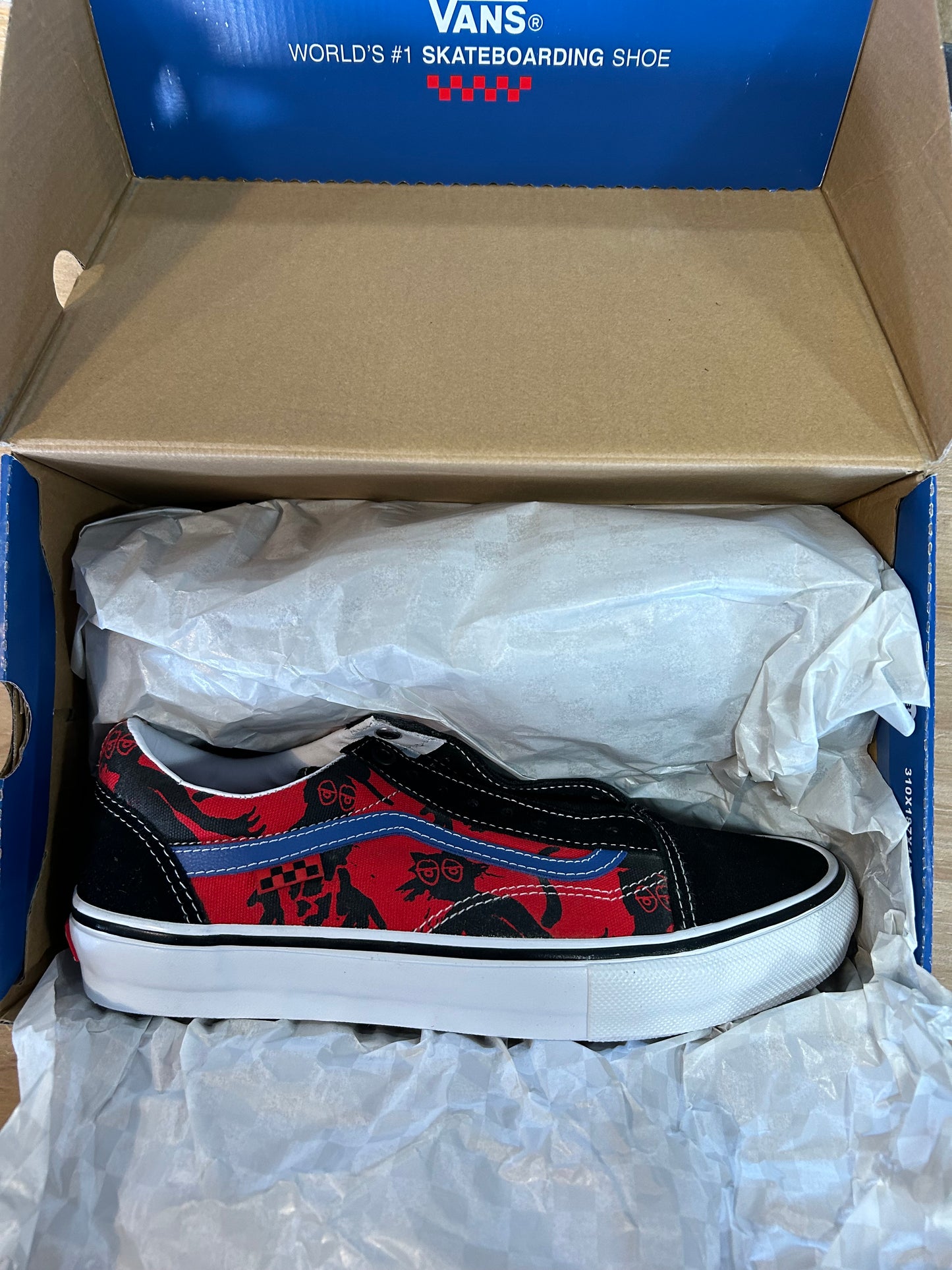 Krooked x Vans Skate Old Skool Natas For Ray Barbee Skate Shoe Size 9 Brand New