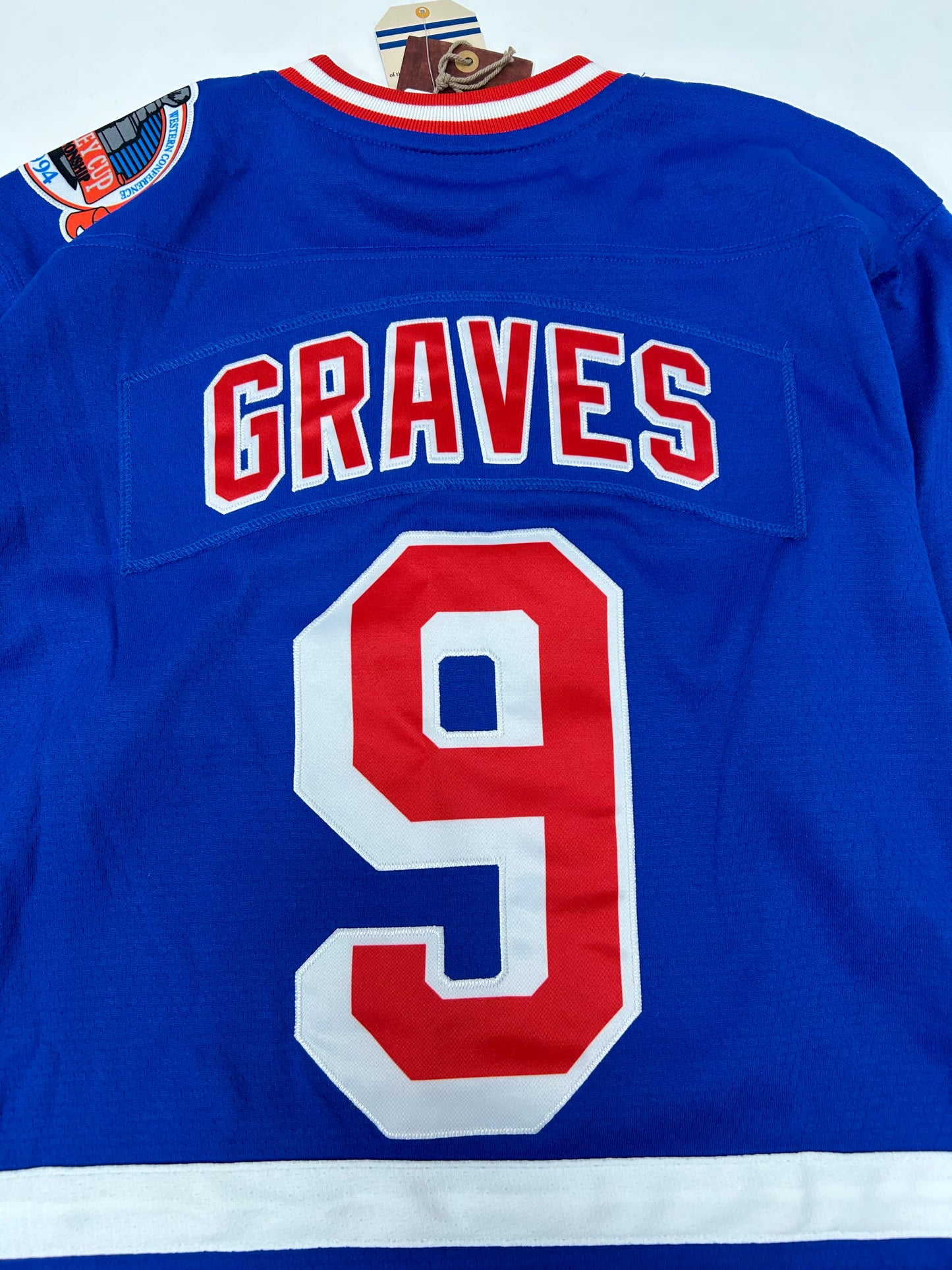 Mitchell & Ness Adam Graves New York Rangers 1993-94 Stanley Cup Jersey New S/M About 18.25x26 Inches