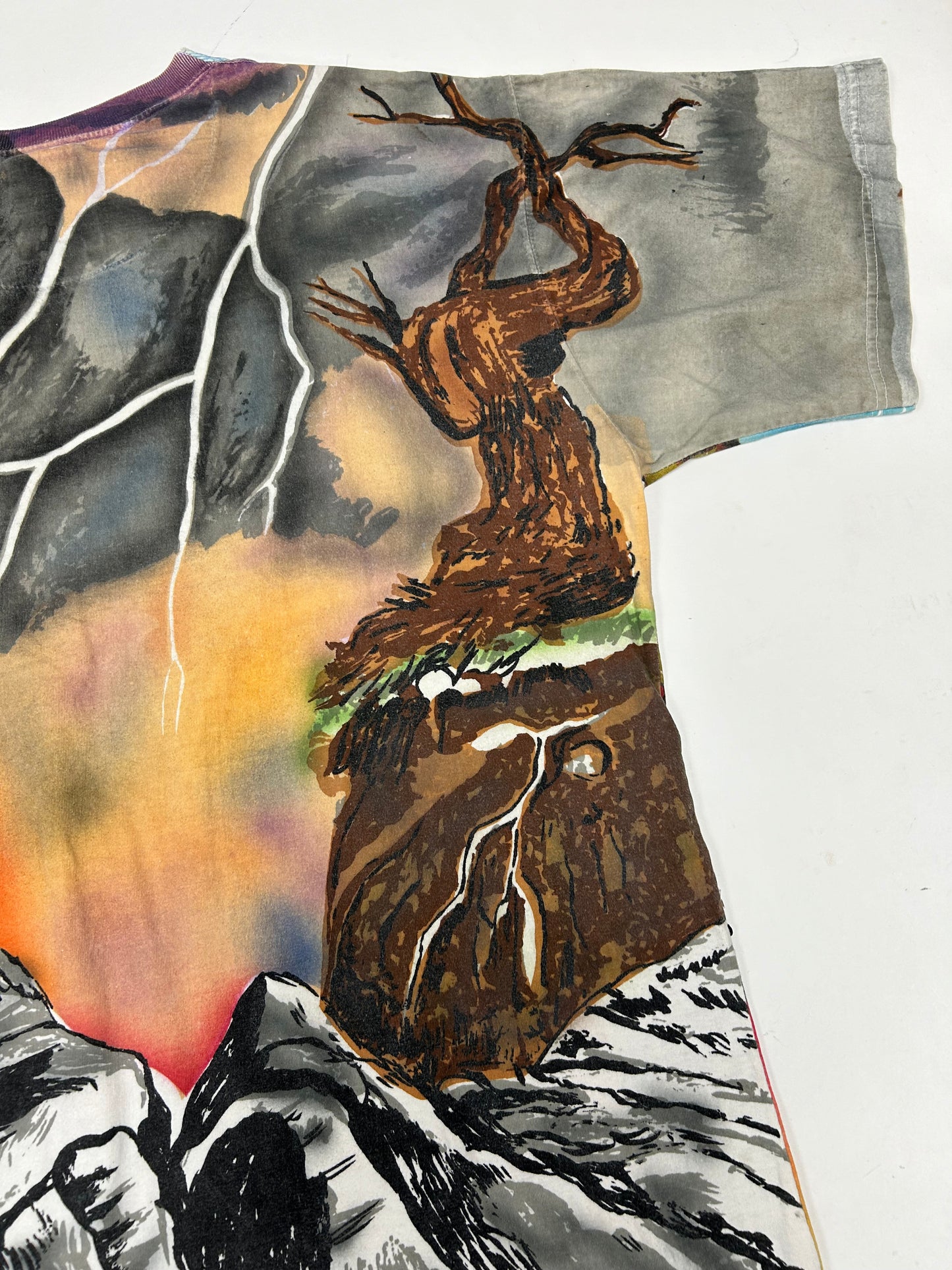 Vintage Disney JouJou Villains Cruella Maleficent Captian Hook Beaded Shirt Big 2XL For 25.5x32.75/34.75 Inches As Is Has Flaws