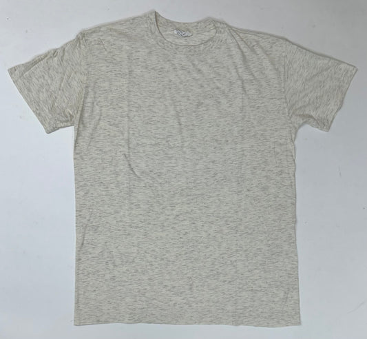 Vintage Calvin Klein CK Made In USA Cream Off-White Color Blank Tee Large 21.25x28.25 Inches