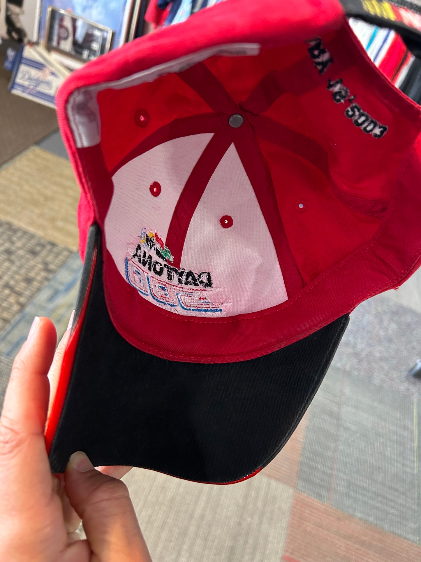 Vintage NASCAR Daytona 500 Hat Great American Race 2003 Checkered Flag Sports Adult Adjustable OSFM
