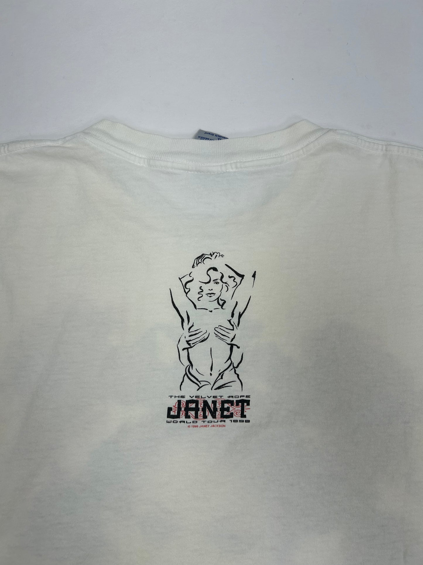 Vintage Janet Jackson The Velvet Rope Tour 1998 Music Tee XL Rare Back Graphic