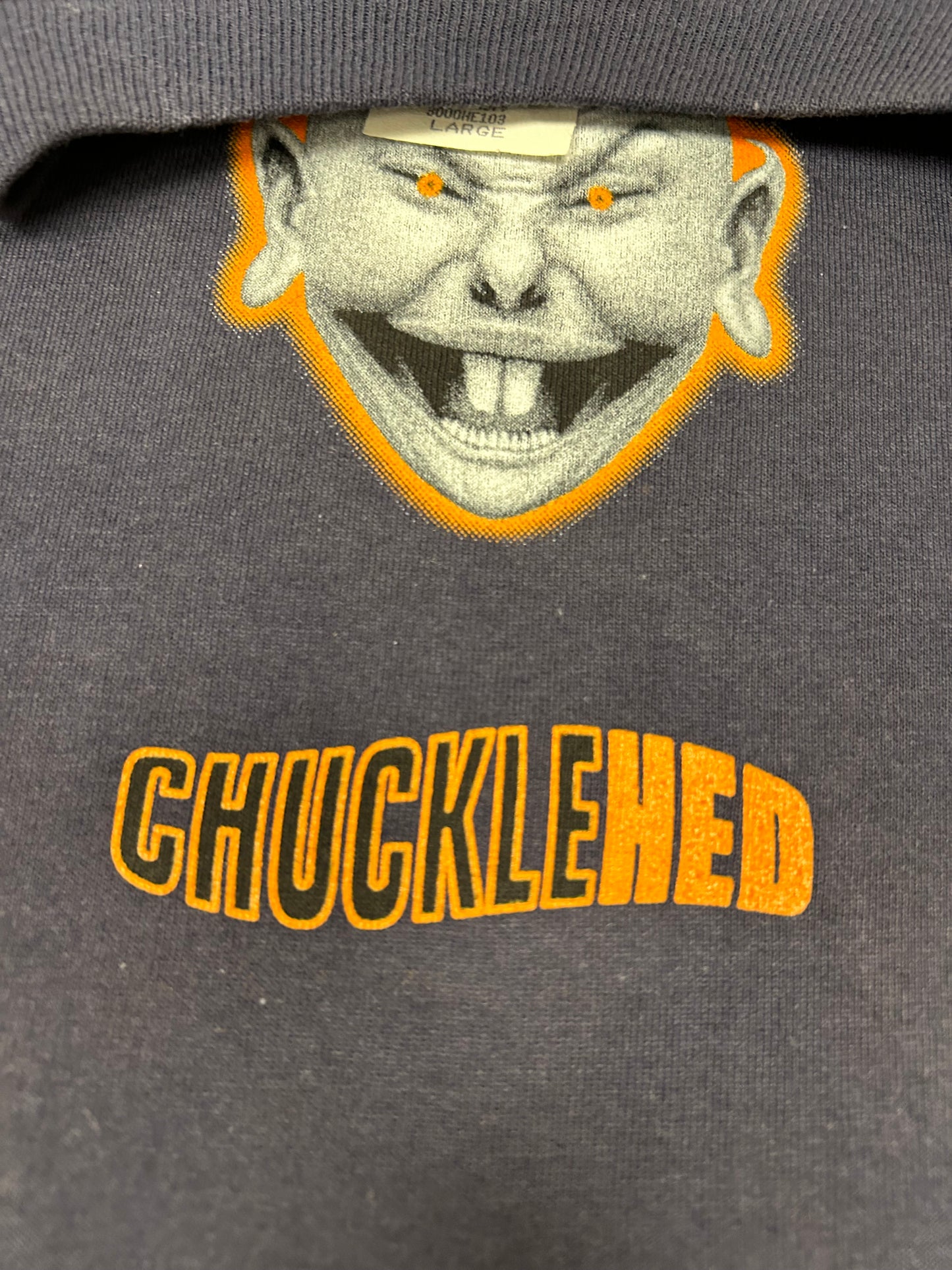 Vintage 1996 Hedcase Chucklehed Graphic EMC2 Tee Made in USA Clean Large 21.75x30.25 Inches