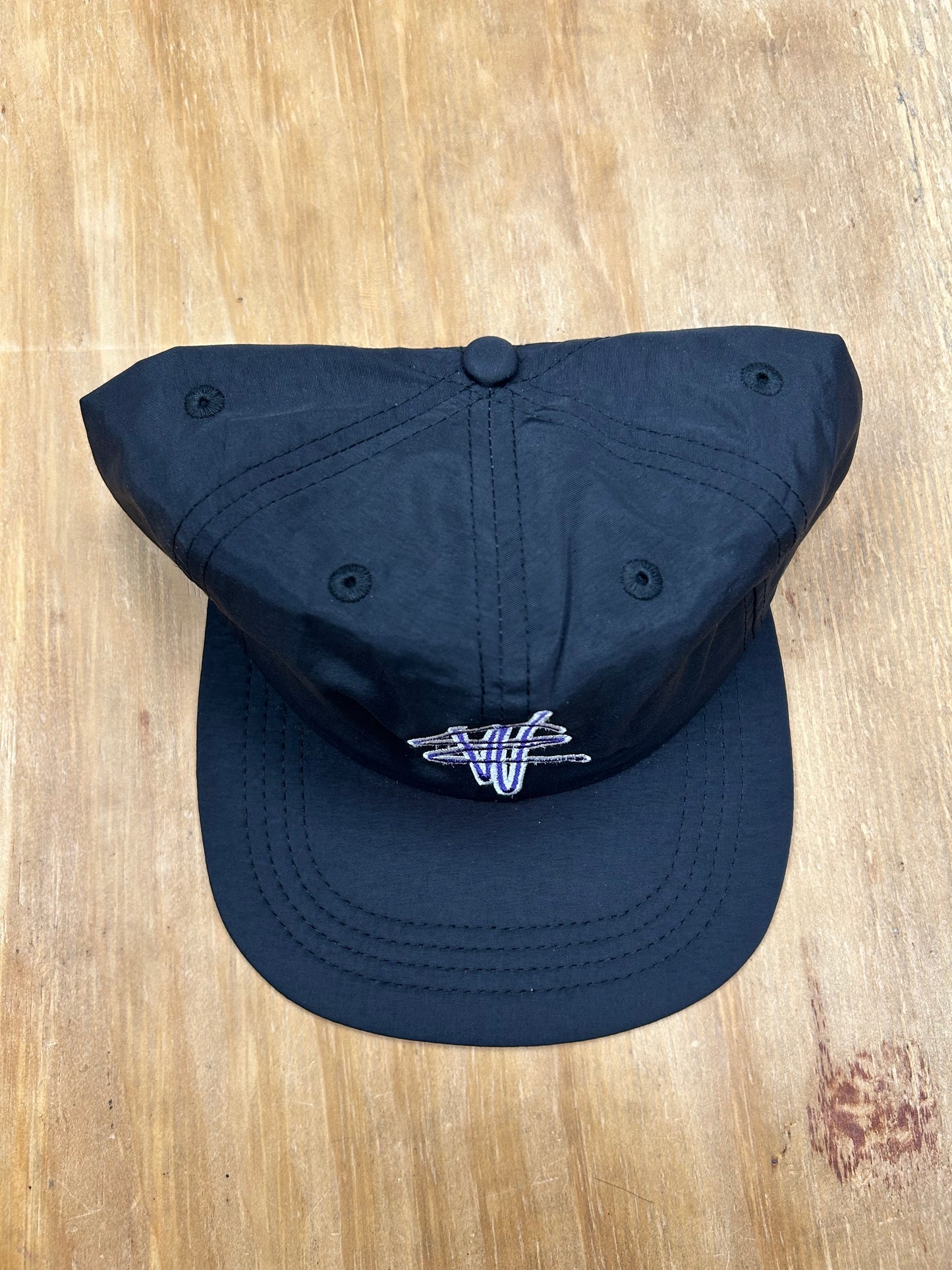 Edgewood NJ EW 973 Team Logo Nylon 6 Panel Adjustable Hat Black