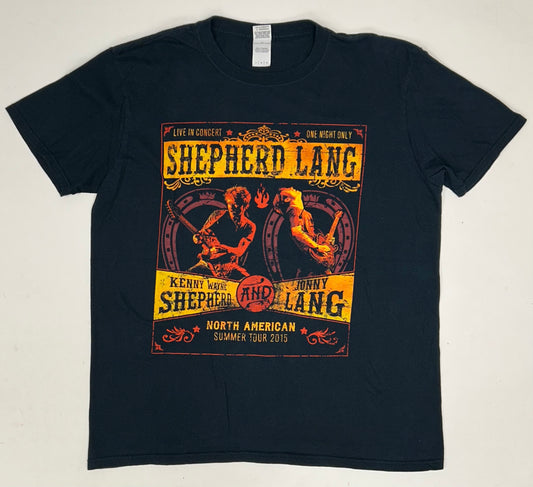 Kenny Wayne Shepherd Jonny Lang Music Tee North American Summer Tour 2015 Large 22.25x27.75