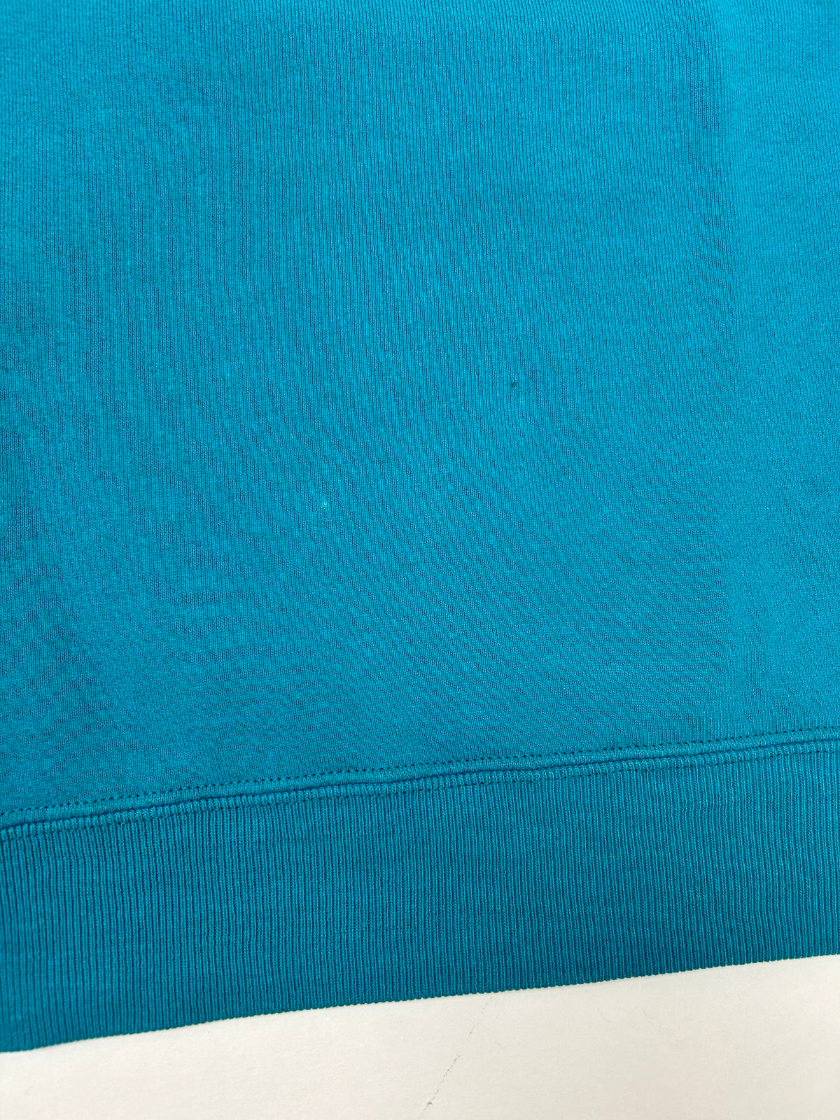 Edgewood New Jersey Deeper Than The Roots Crewneck Sweatshirts Lee Tag Turquoise Blue Boxy M/L Fit 24.25x25 Inches As Is
