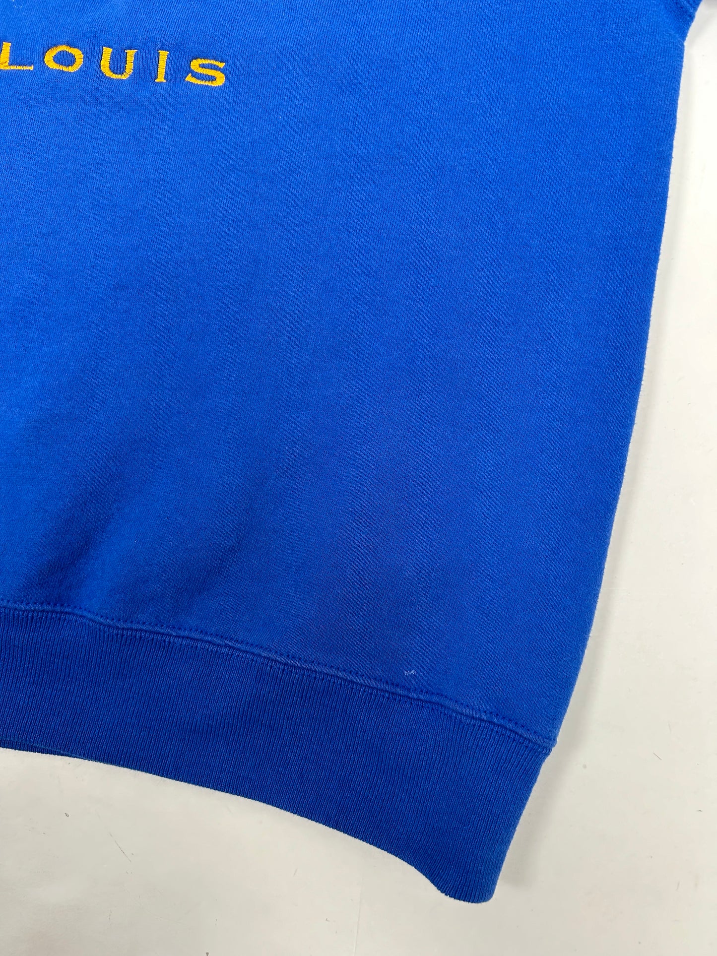 Vintage Lee St. Louis Rams NFL Crewneck Has Paint & Marks As Is Large/Medium 24.5x27.75 Inches