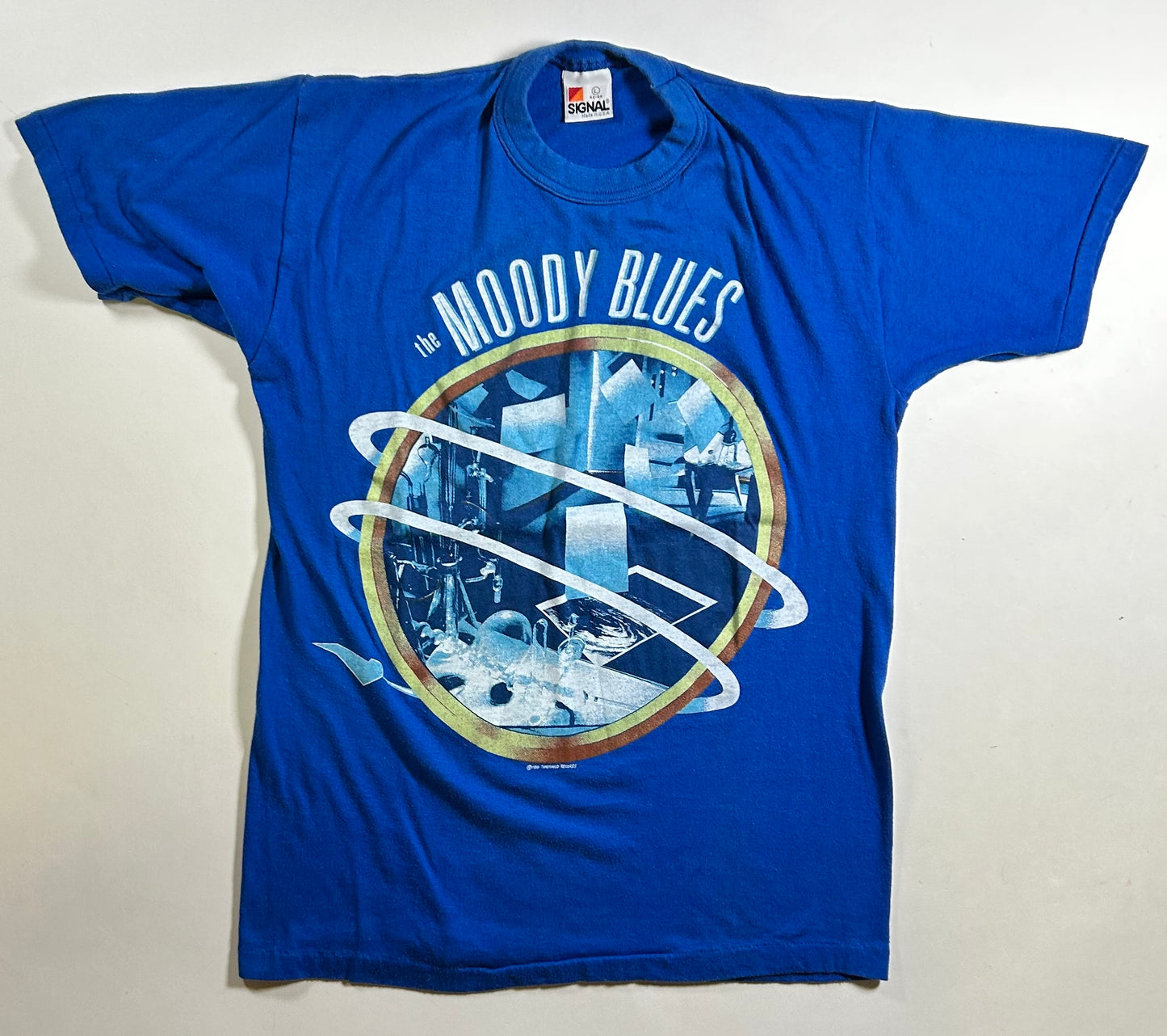 Vintage Moody Blues Other Side of Life 1986 Band Tee 19x25.75 Inches Medium/Small Fit Made in USA