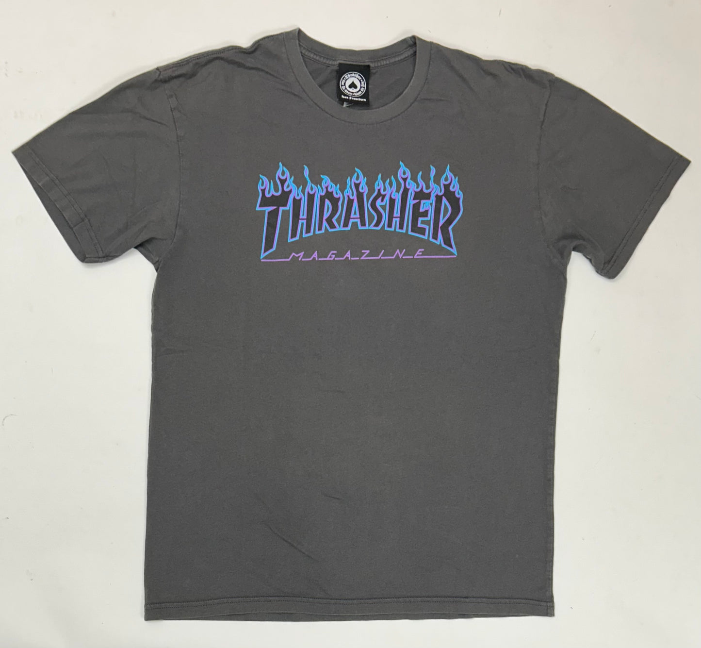 Thrasher Magazine Skateboard Mag Tee Large 20.75x28 Inches Gray