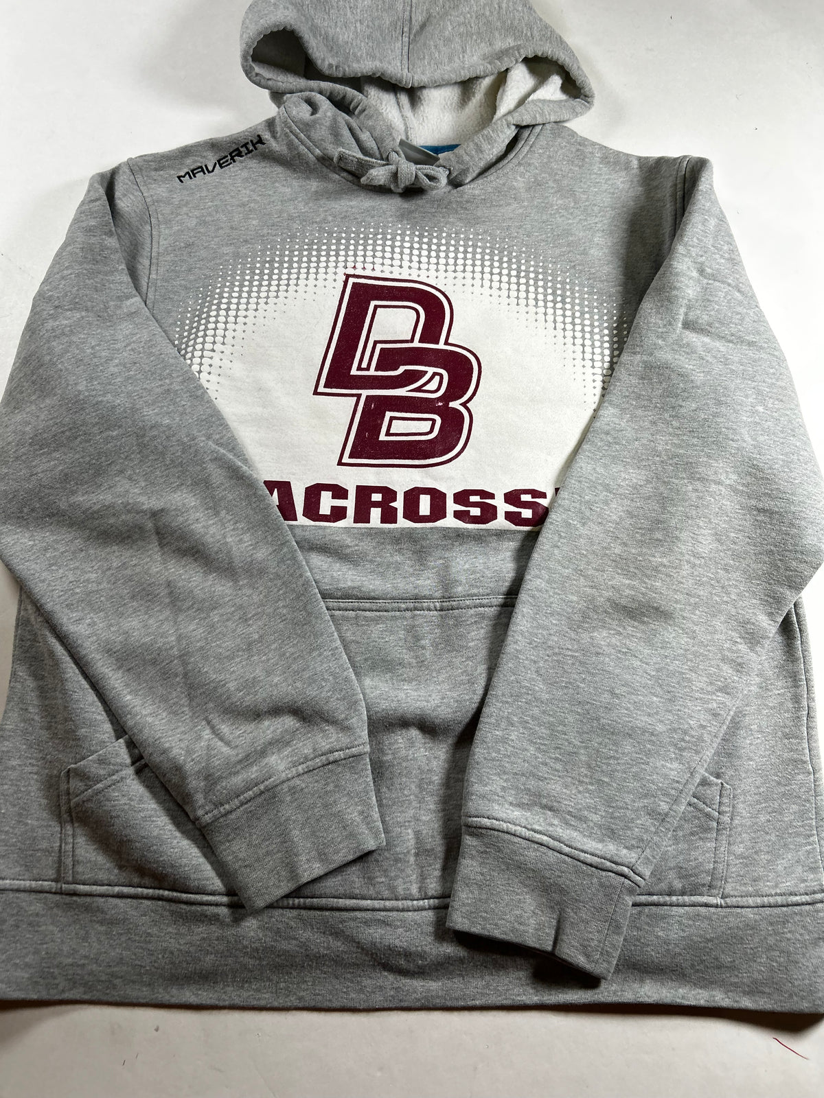 Don Bosco Prep High School Lacrosse Maverick Hooded Sweatshirt Small/Medium Fit 23x27.5 Inches