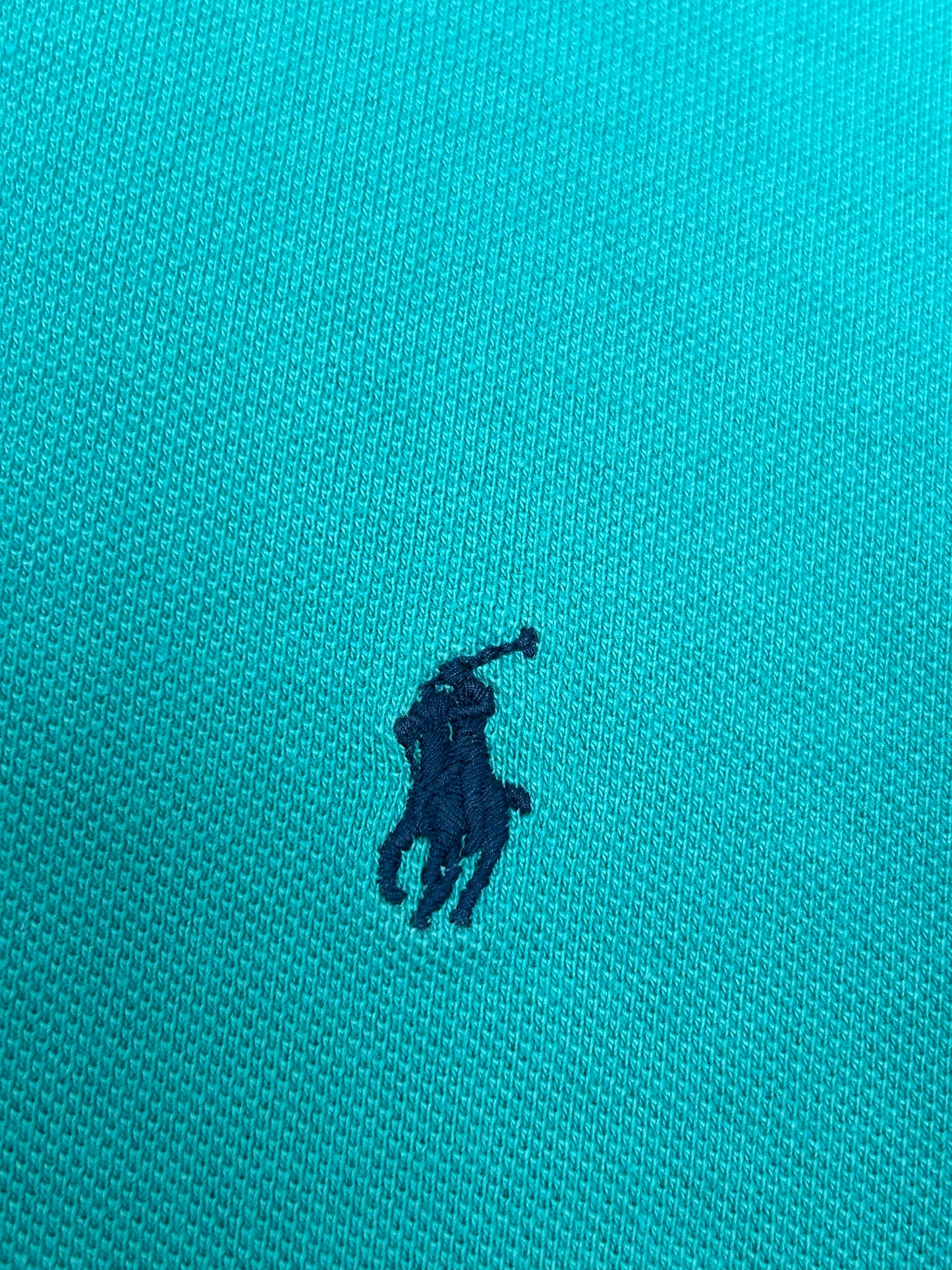 VINTAGE Polo Ralph Lauren Mens Teal Polo Shirt Extra Large