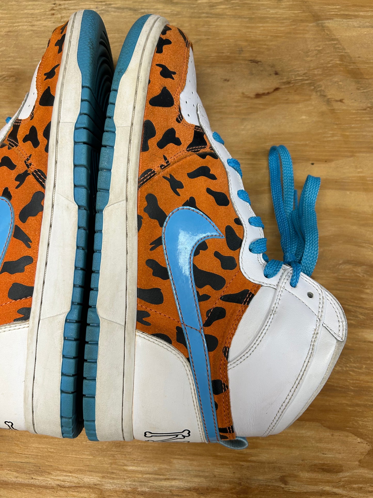 2009 Nike Fred Flintstone Big High QK Sneakers 9.5 370428841 Great Condition No Box As Is