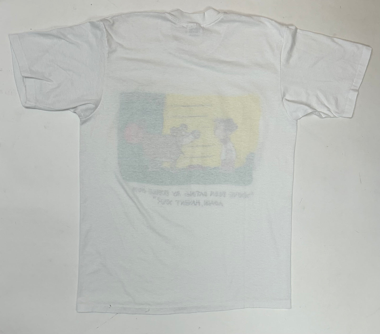 Vintage 1989 You’ve Been Eating My Bubble Gun Again, Haven’t You? Farting Dog Tee M/L 20.5x28 Inches As Is Has Flaws