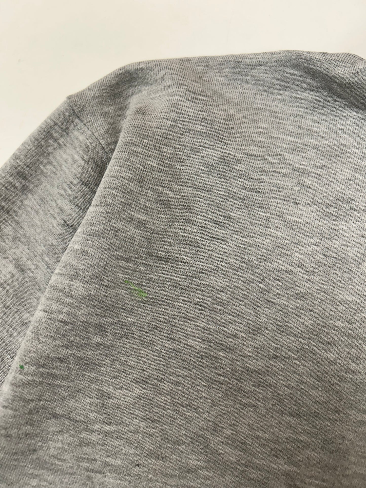 Vintage 00s Enjoi Skateboards Panda Felt Logo Hooded Sweatshirt Worn In As Is 23.75x26 Inches Gray