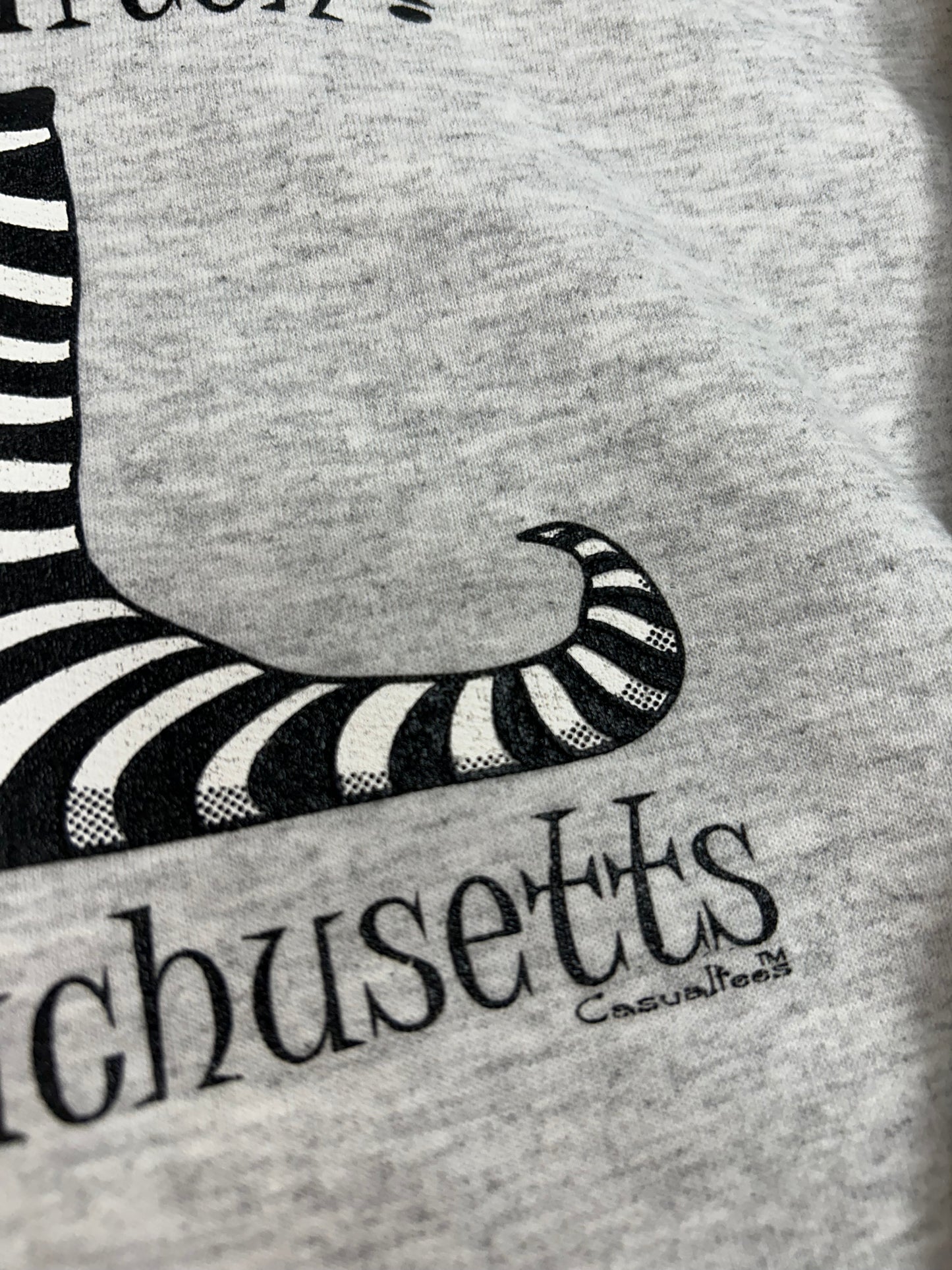 Vintage Are You A Good Witch…Or A Bad Witch? Salem, Massachusetts Wizard Of Oz Feet Casual Tees Funny Parody Crewneck Sweatshirt XL 26.5x29.5 Inches Gray