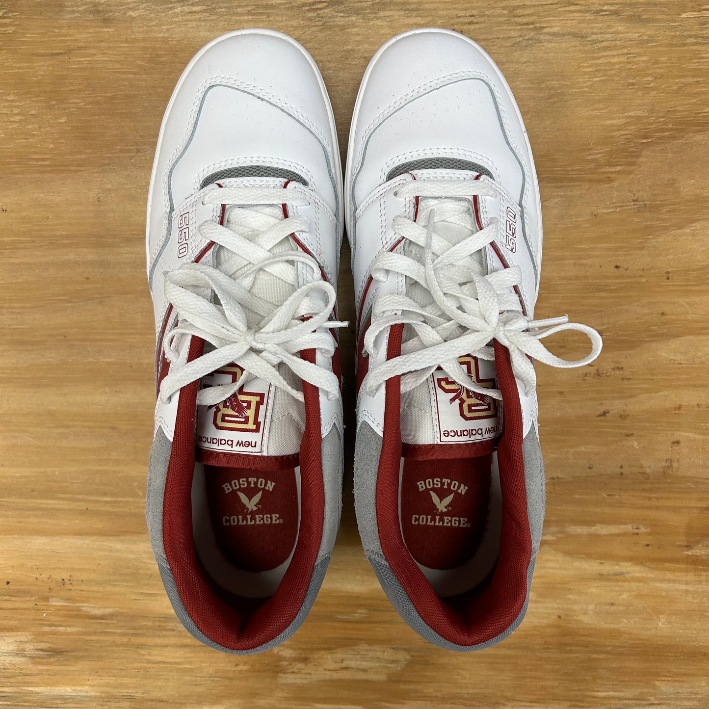 New Balance 550 Boston College Eagles White Red Shoes US Men’s 10.5 Women’s 12