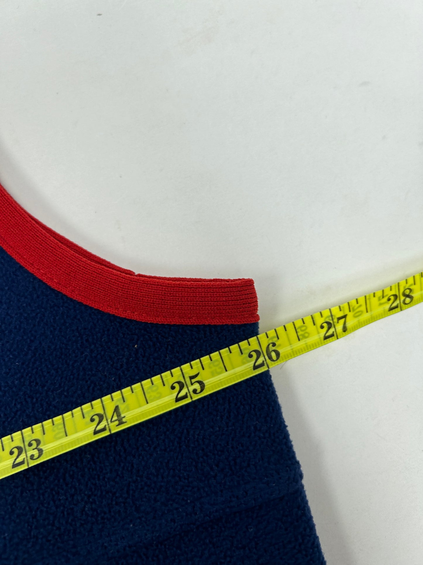 Vintage Nike USA Soccer Team Vest XL Blue Red Fleece Swoosh With USA Sticker