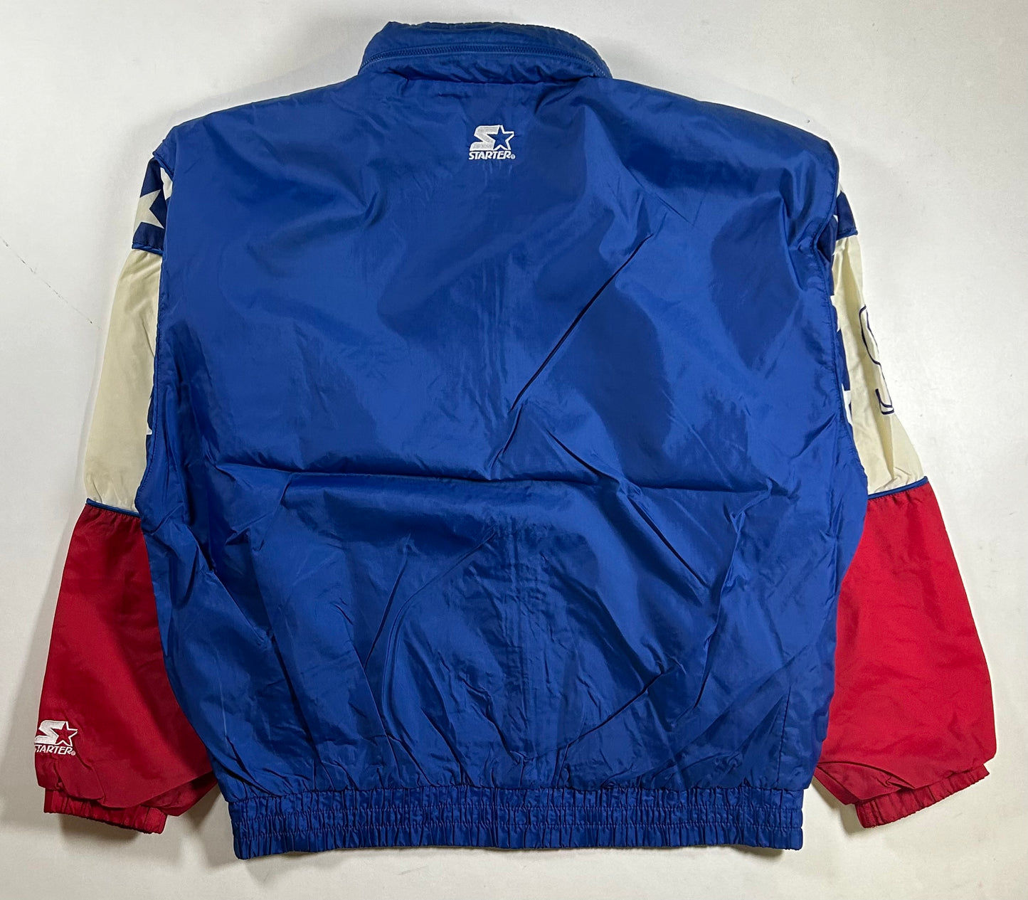 Vintage Starter 96 Atlanta Olympics Team USA Packable Hood Windbreaker Full Zip Jacket  Large 27.5x27.5 Inches