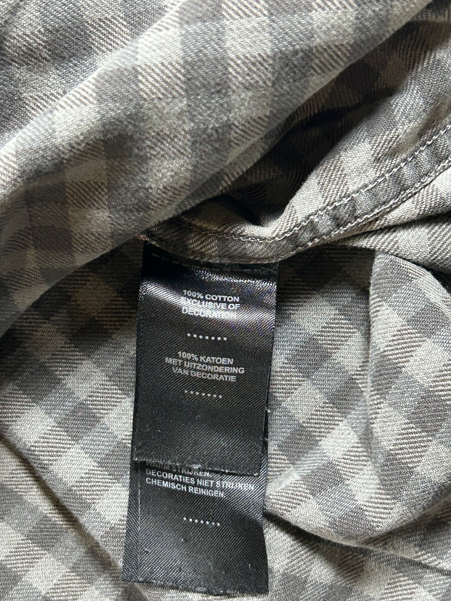 Harley-Davidson Motorcycles Mens Gray Plaid Button-Up Short Sleeve Shirt Size XL 24.5x32 Inches