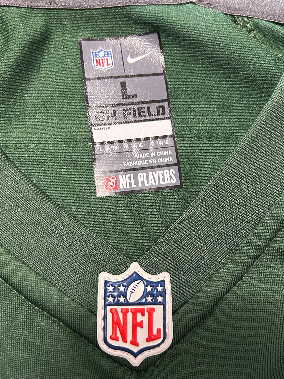 Matt Forté #22 New York Jets NFL Nike Green Football Jersey Youth Size L 14/16 19.25x26.5 Inches