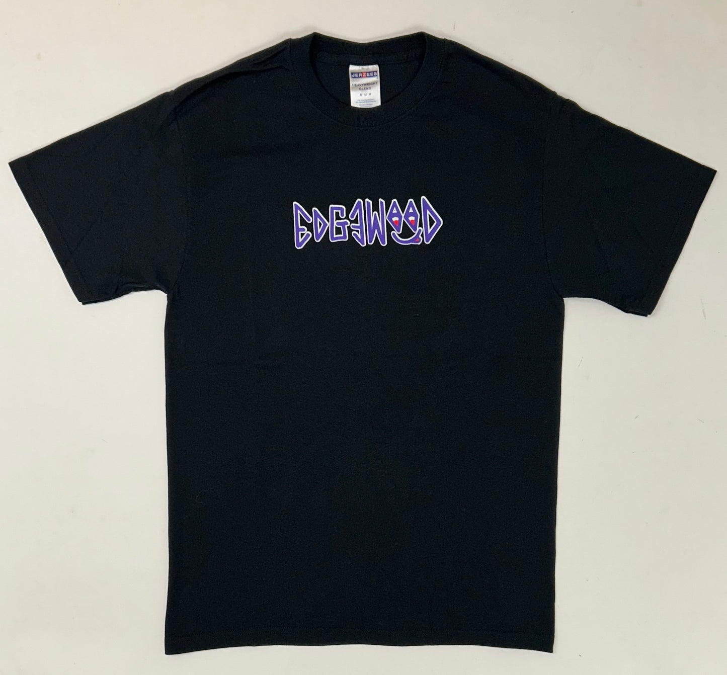 Edgewood NJ first edition “Deeper Than The Roots.” Tee Medium/Small 18.5x27.75 Fit 00s JERZEES 50/50 Blend Black