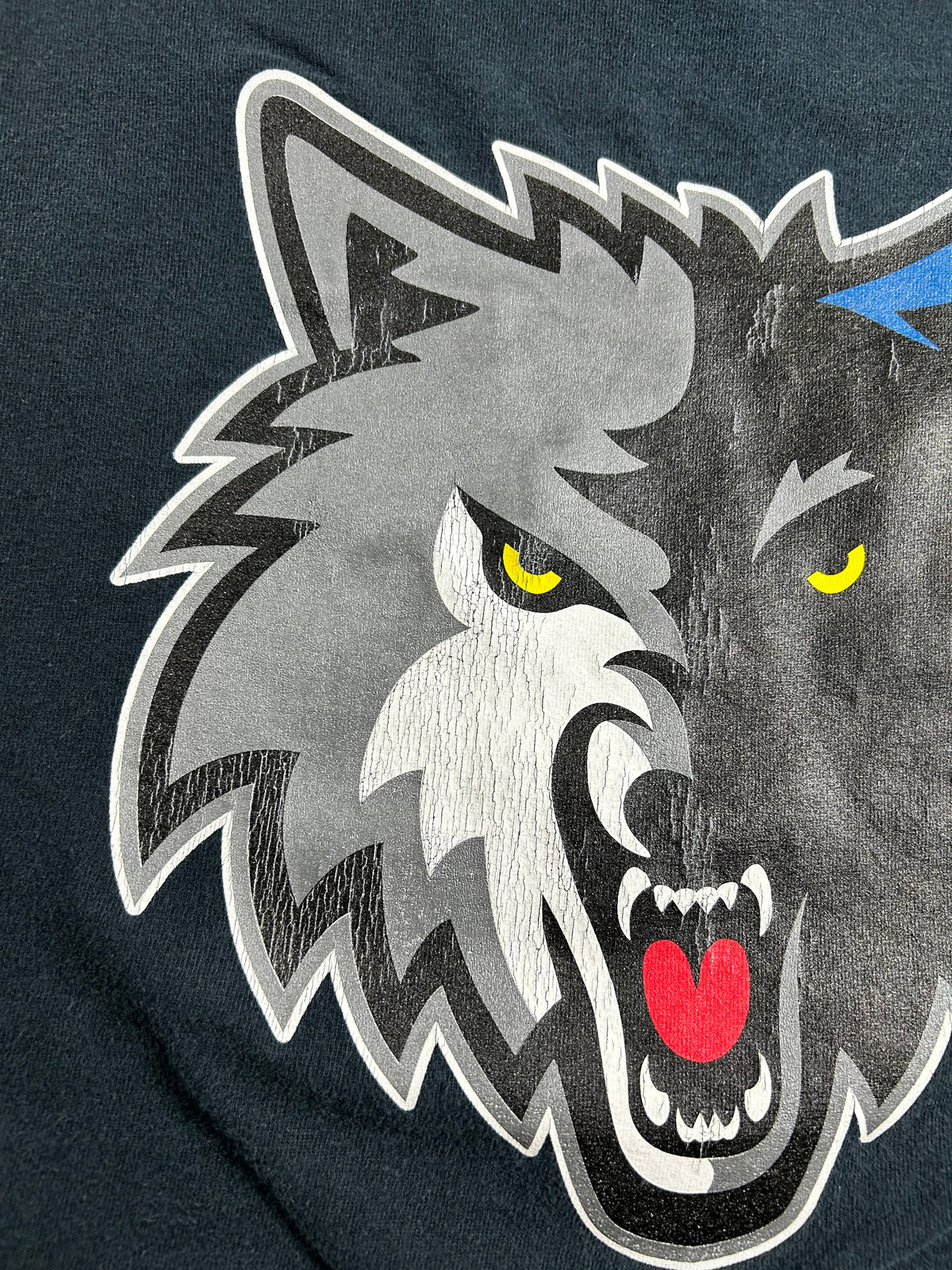Vintage 2000s Minnesota Timberwolves NBA Tee XL 24.25x29 Inches As Is